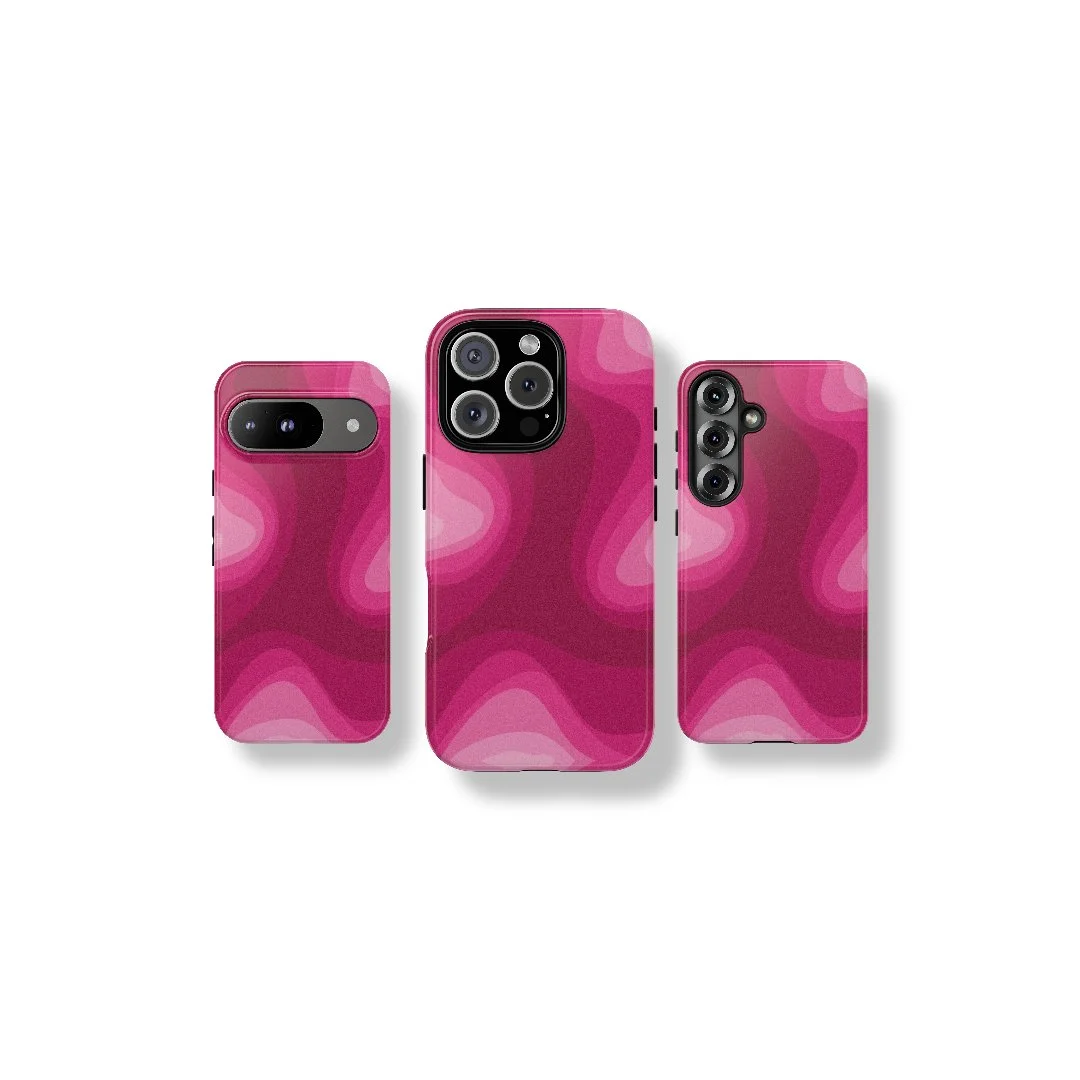 Abstract Pink Dimension | Tough Phone Case
