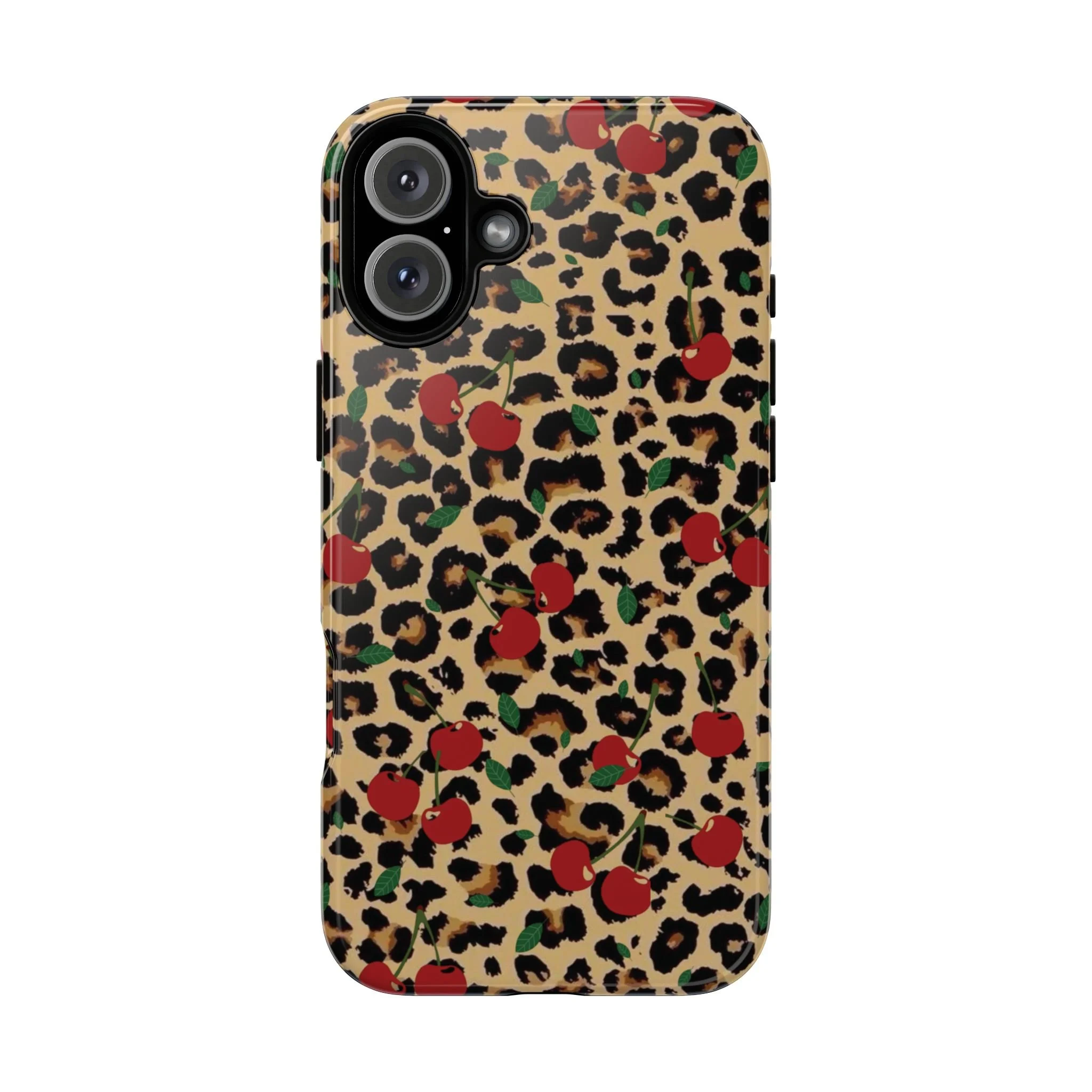 Cherry Cheetah Print | Tough Phone Case