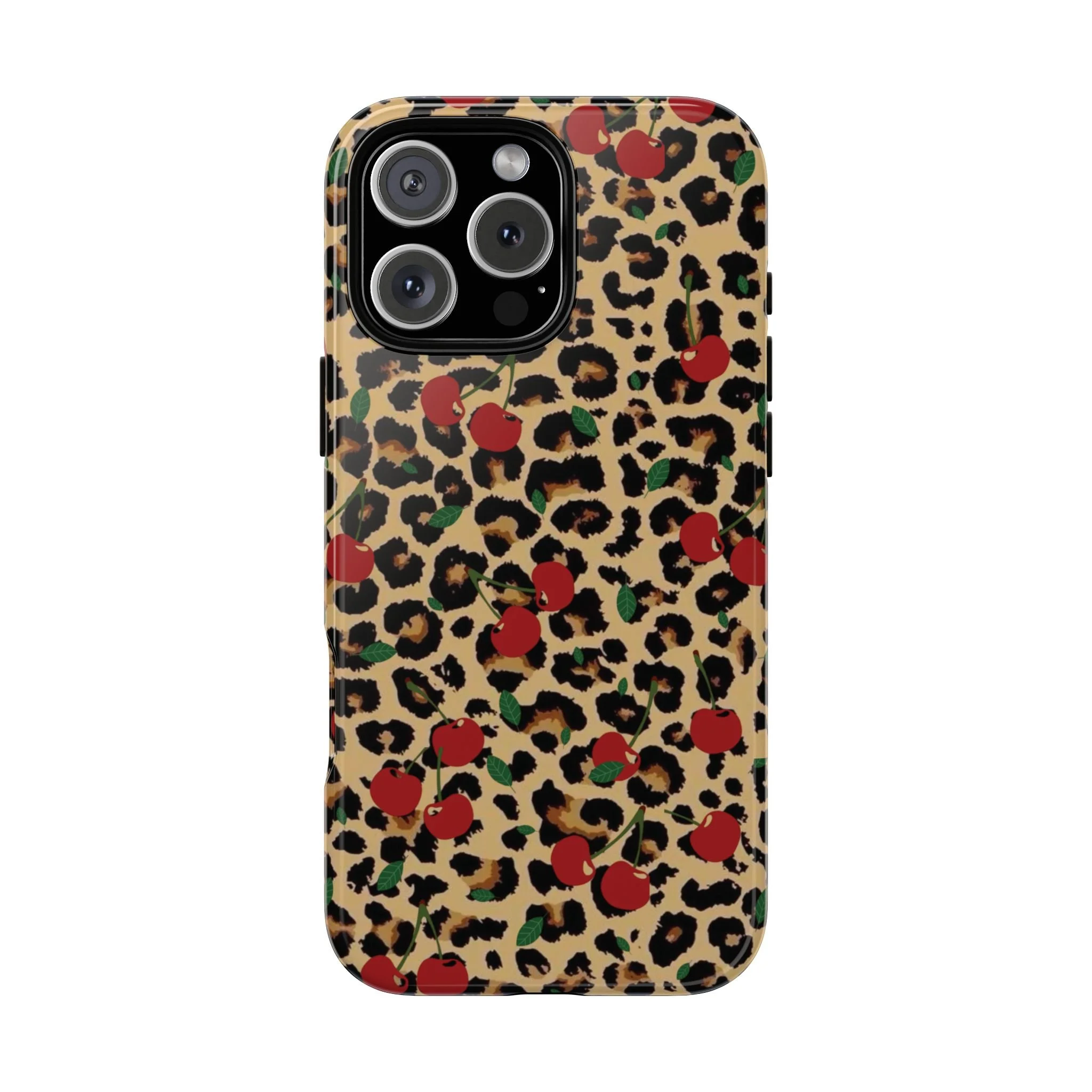 Cherry Cheetah Print | Tough Phone Case