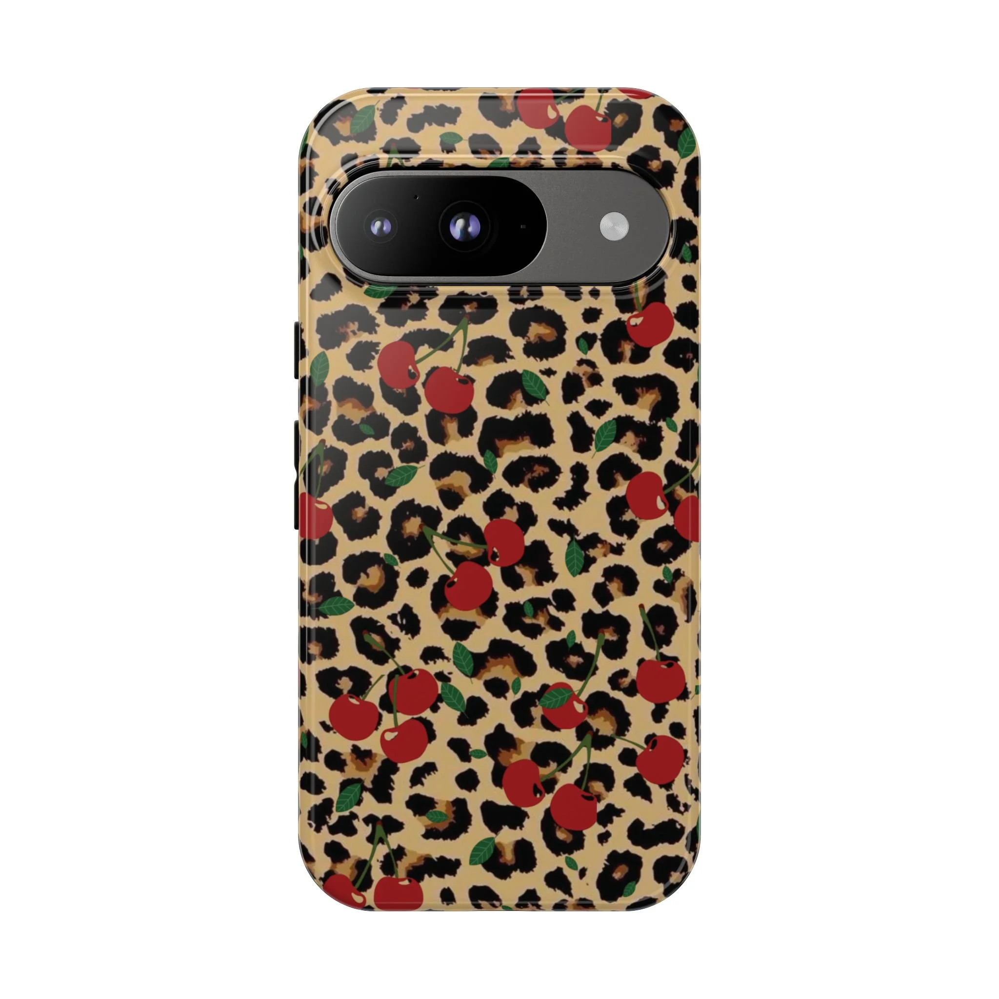 Cherry Cheetah Print | Tough Phone Case