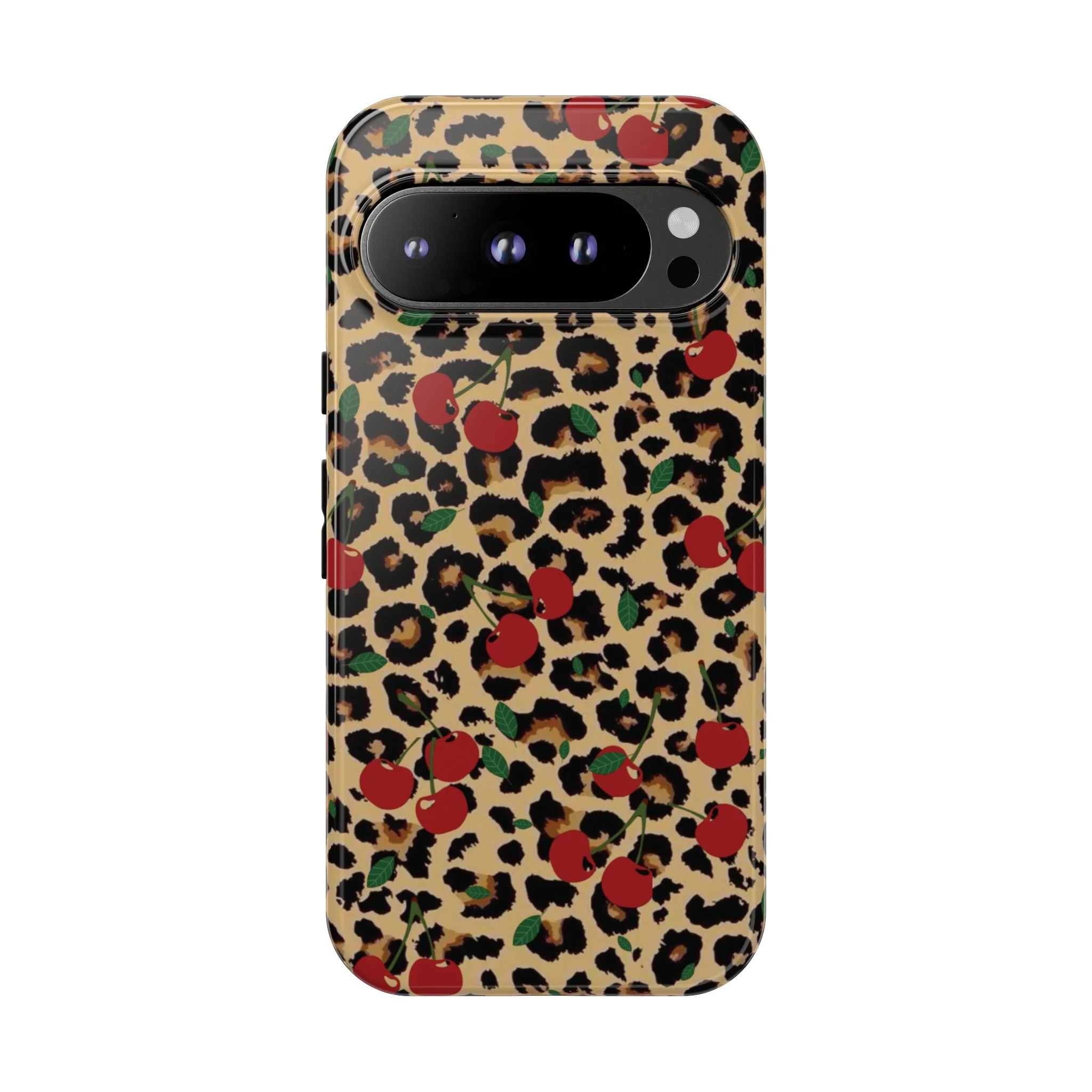 Cherry Cheetah Print | Tough Phone Case
