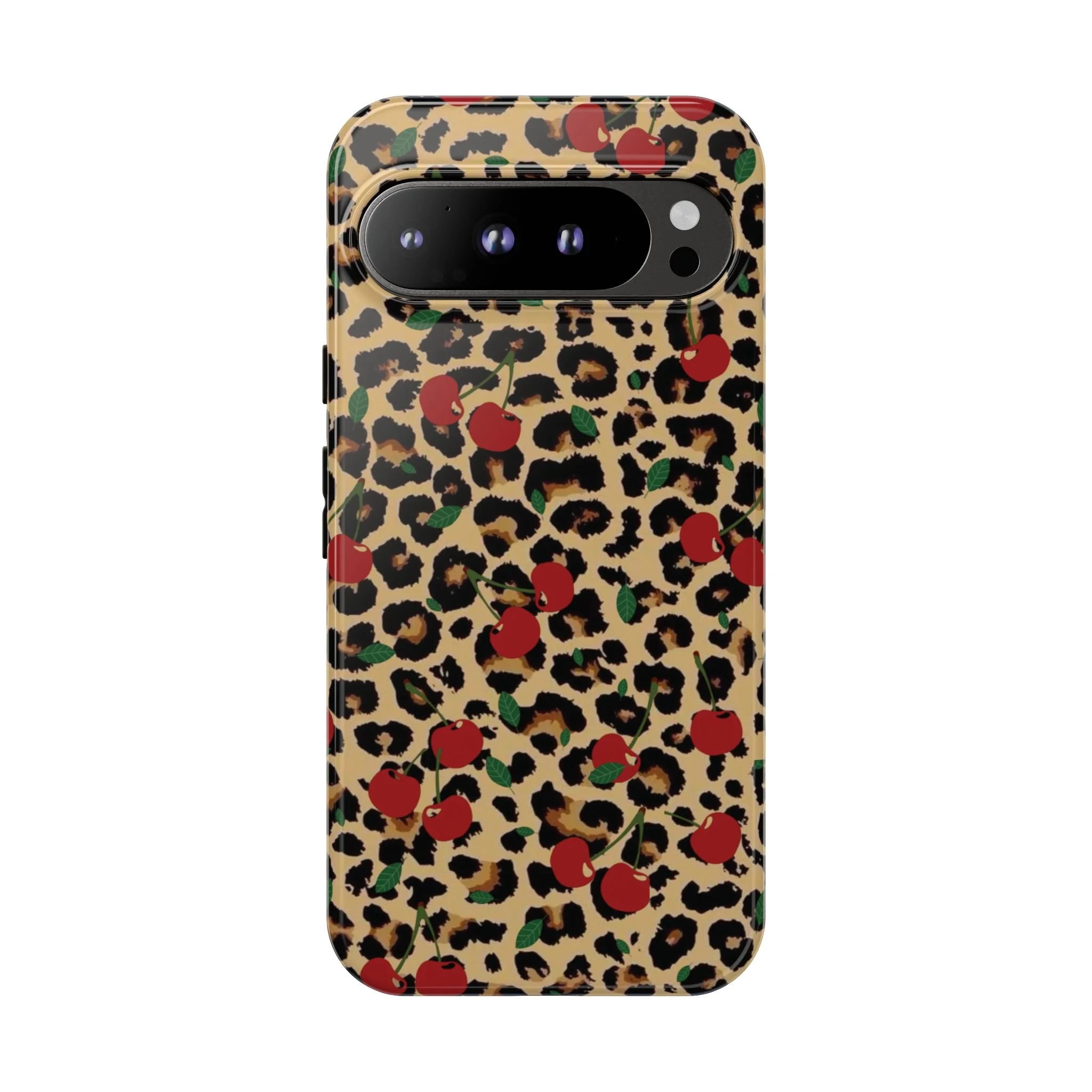Cherry Cheetah Print | Tough Phone Case