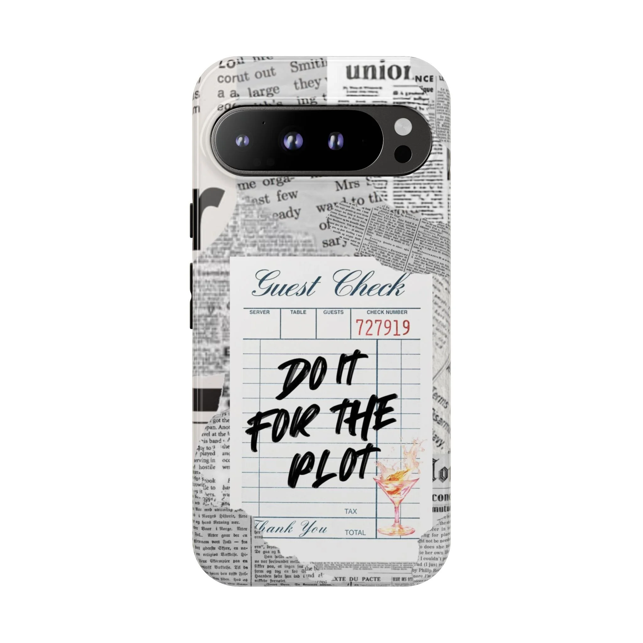 Guest Check | Do It for the Plot, Tough Phone Cases