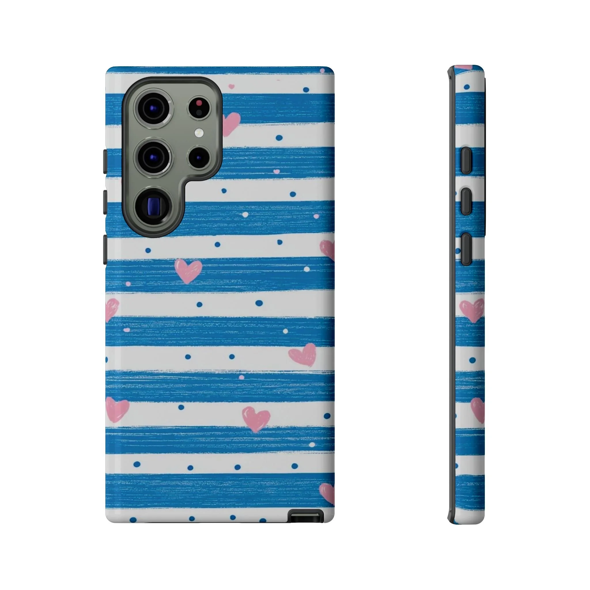 Striped Hearts | Tough Phone Case