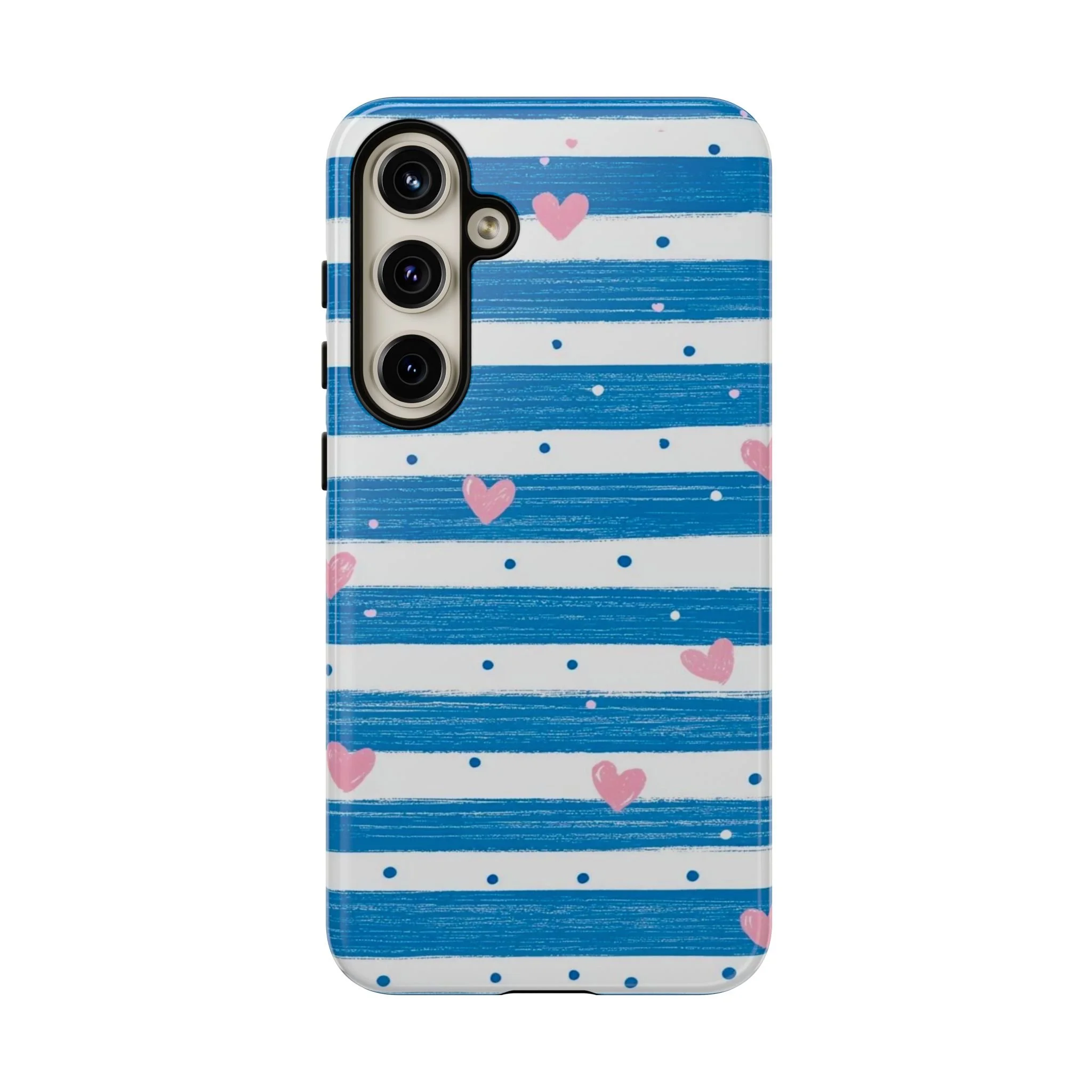 Striped Hearts | Tough Phone Case