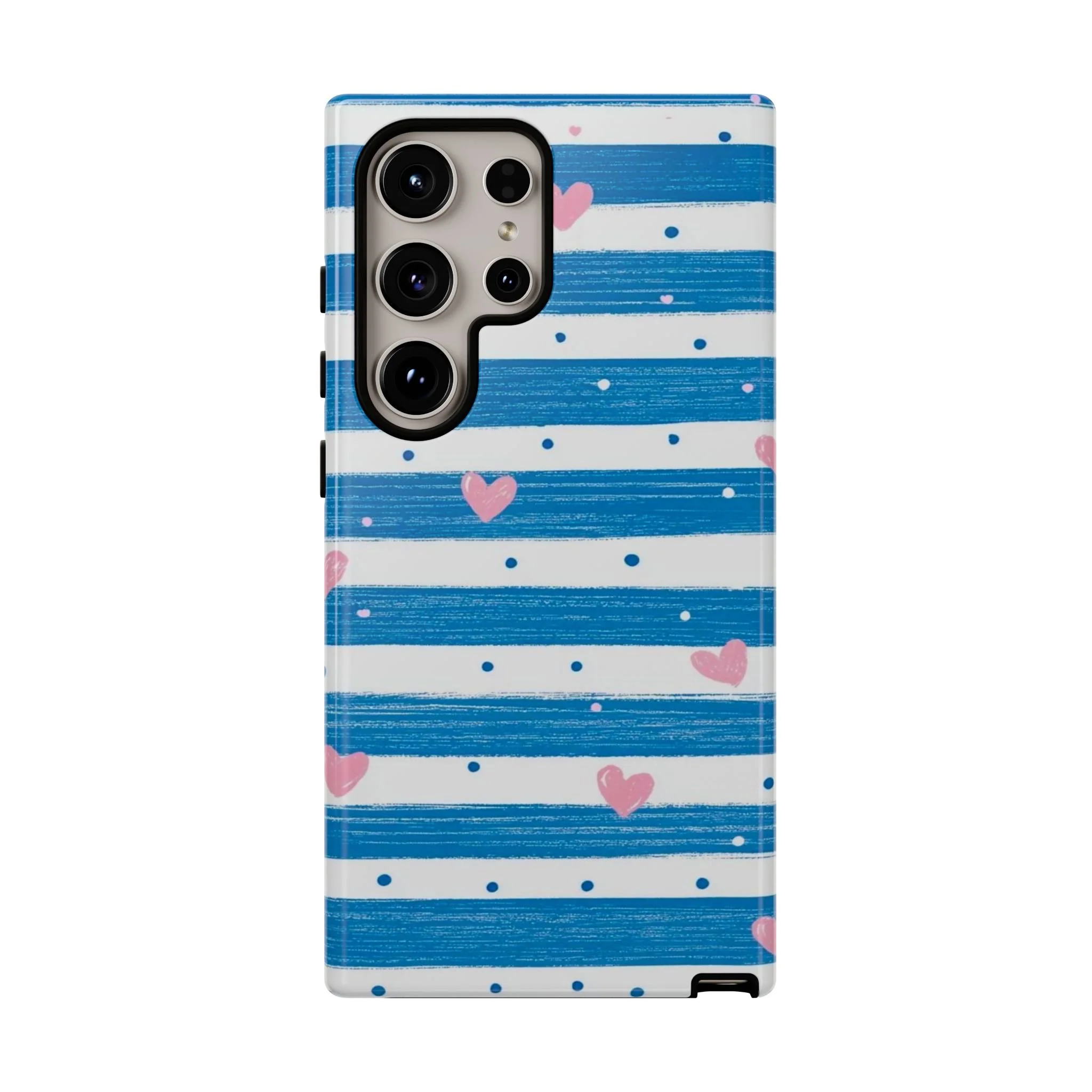Striped Hearts | Tough Phone Case