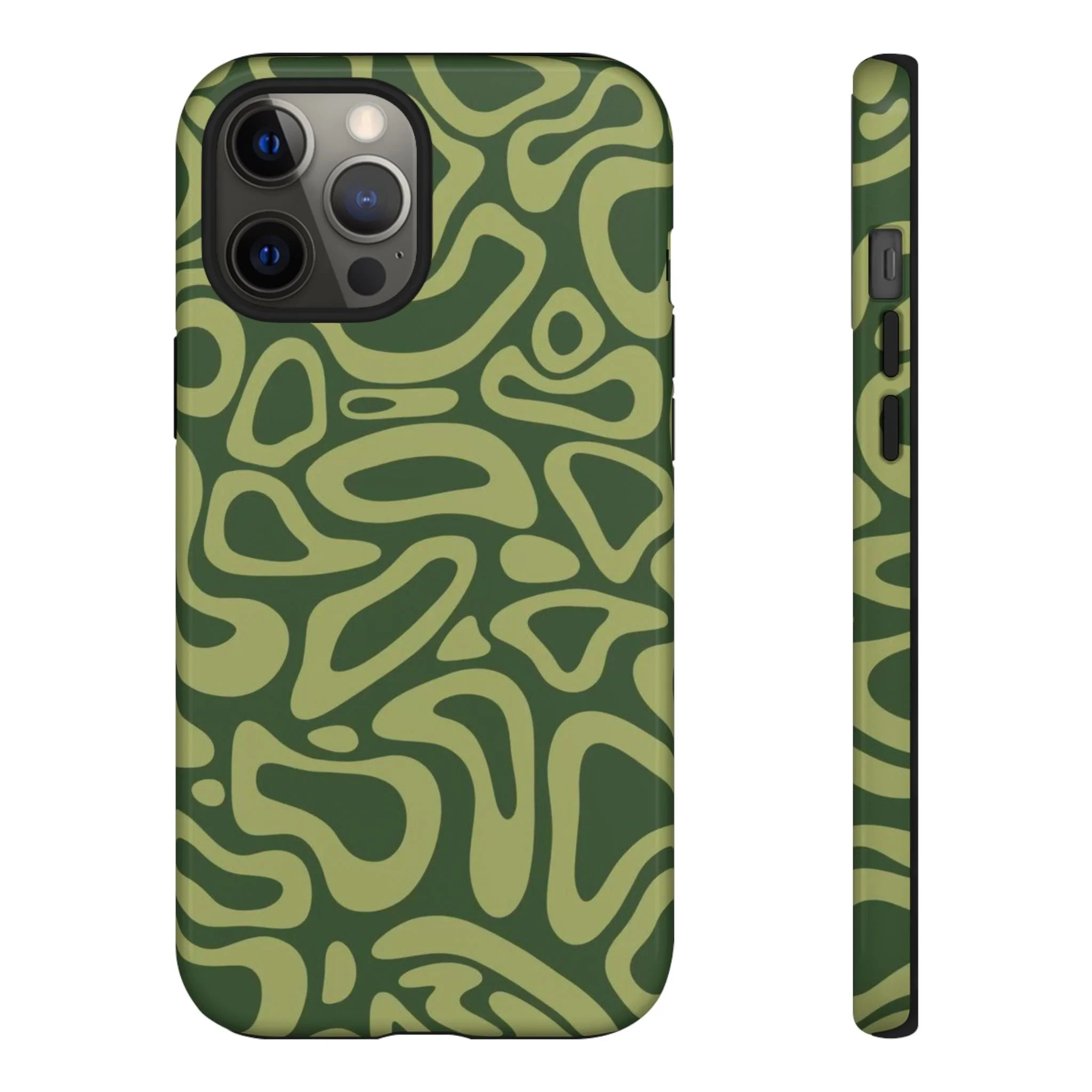 Abstract Green Layers |Tough Phone Case
