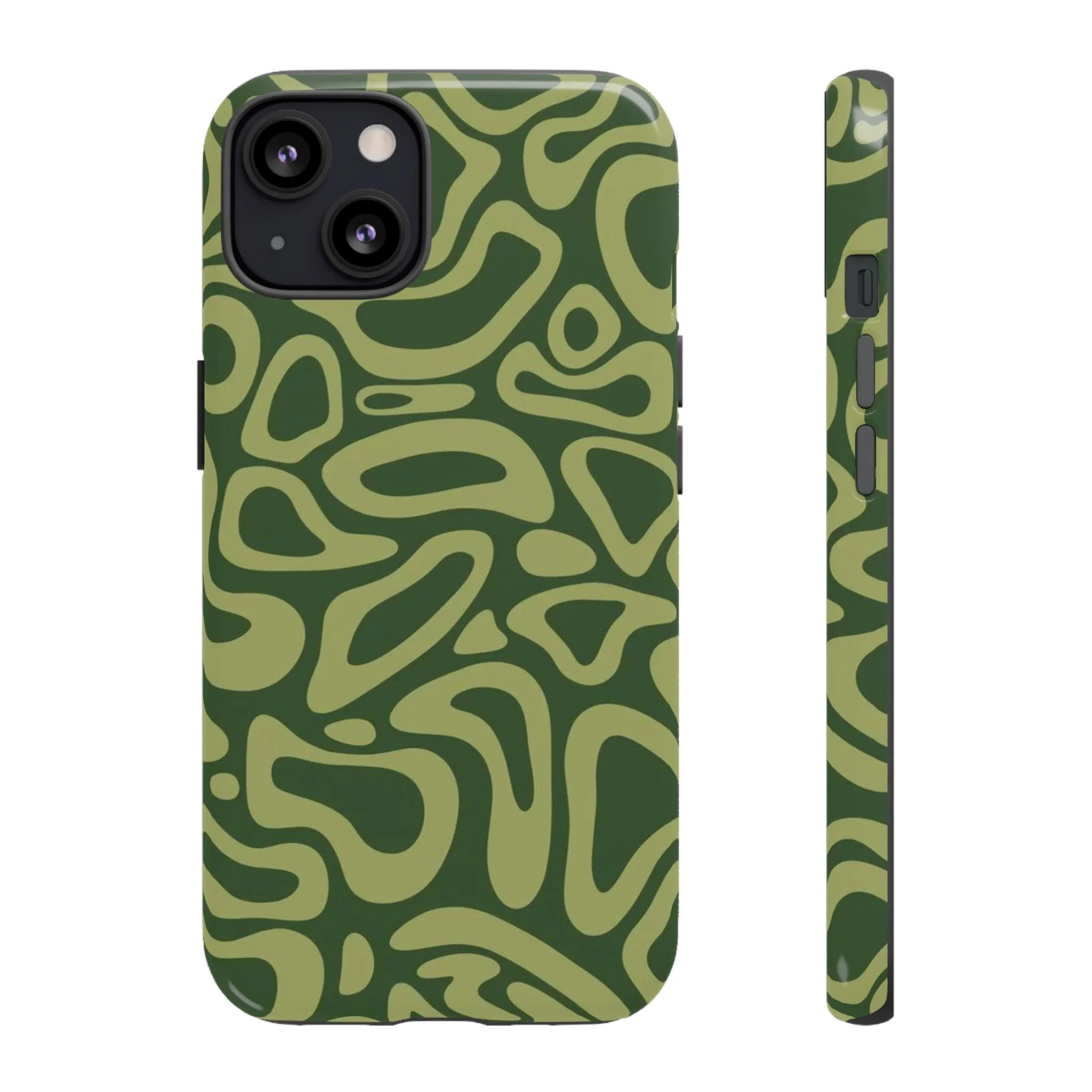Abstract Green Layers |Tough Phone Case