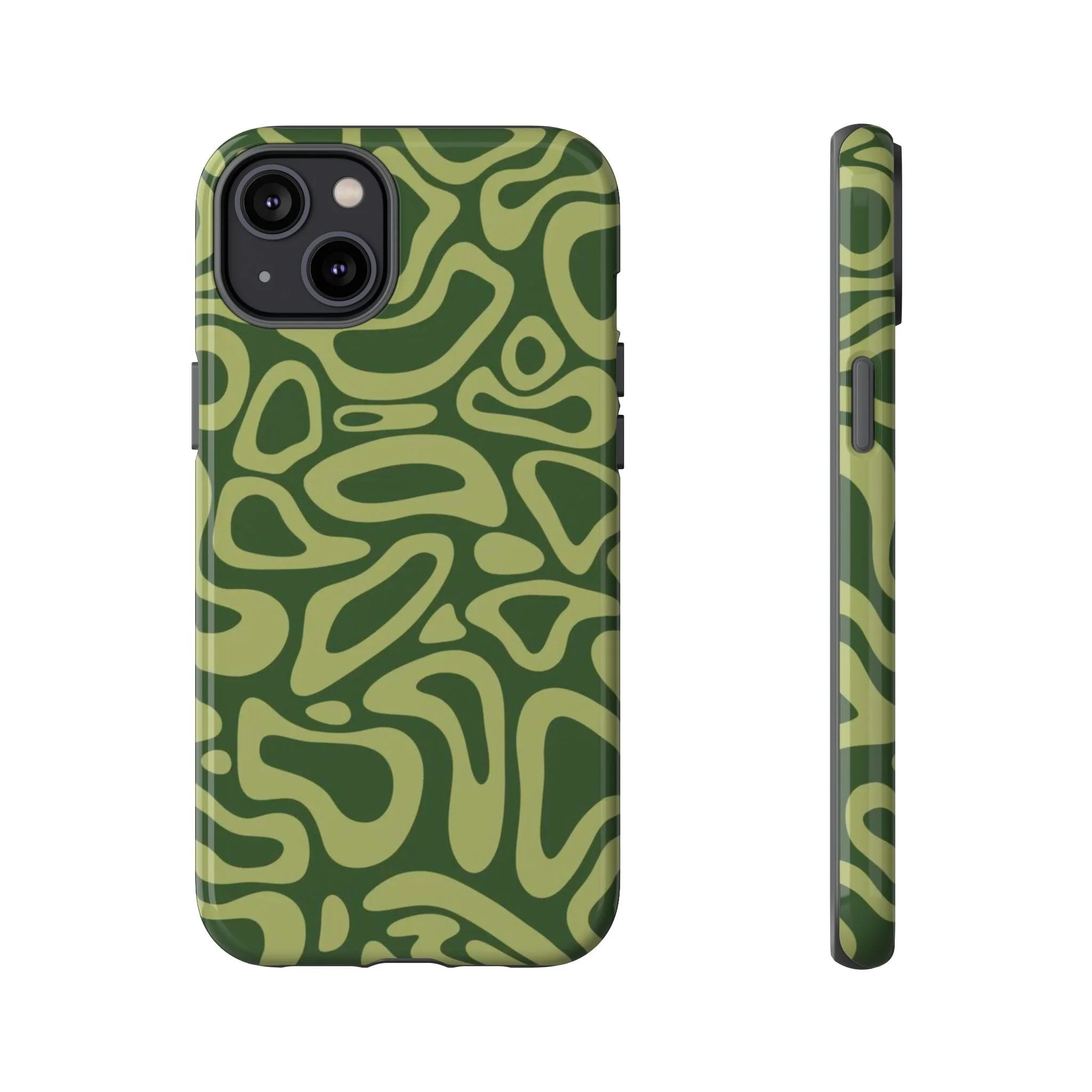 Abstract Green Layers |Tough Phone Case