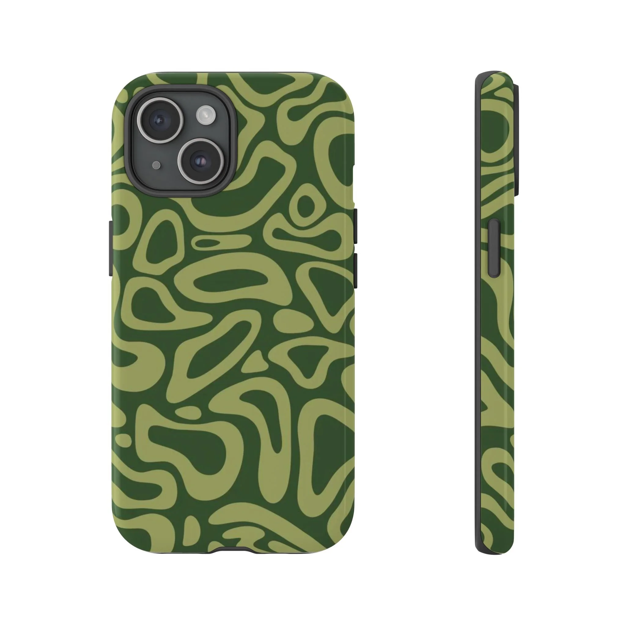 Abstract Green Layers |Tough Phone Case