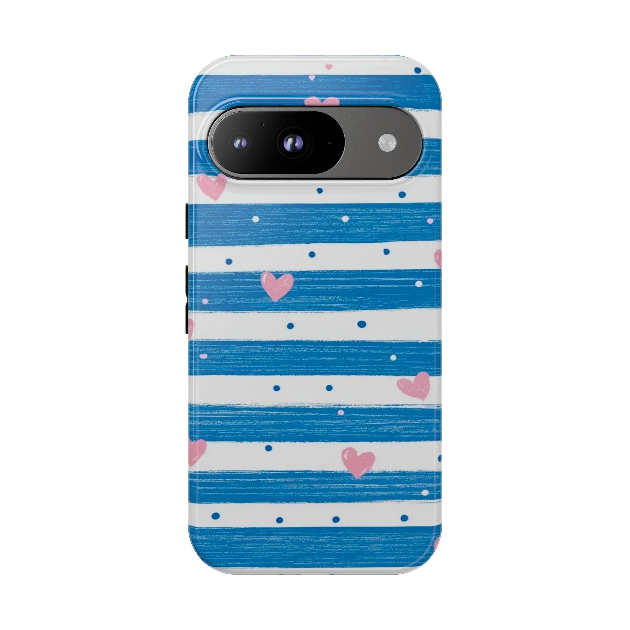 Striped Hearts | Tough Phone Case