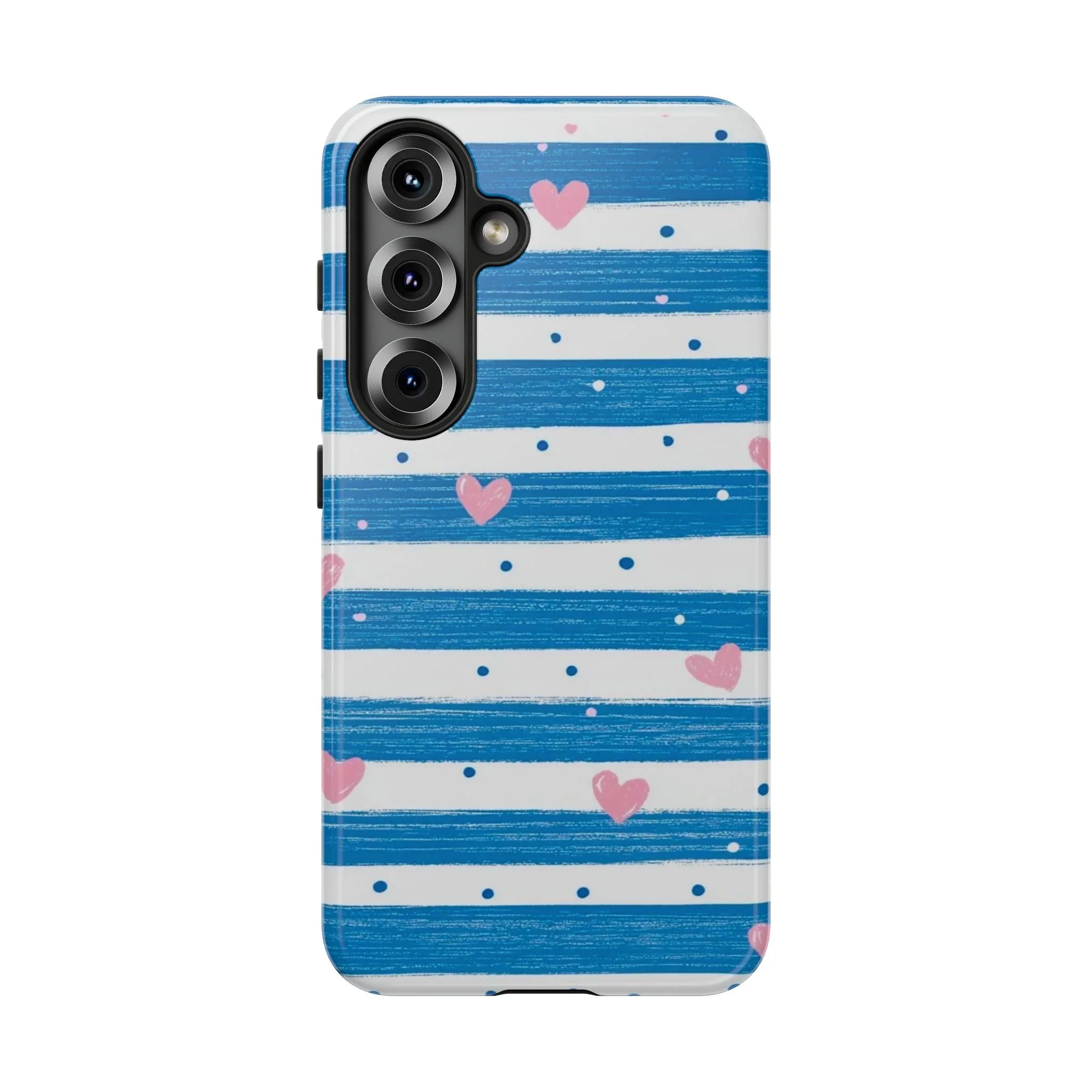 Striped Hearts | Tough Phone Case