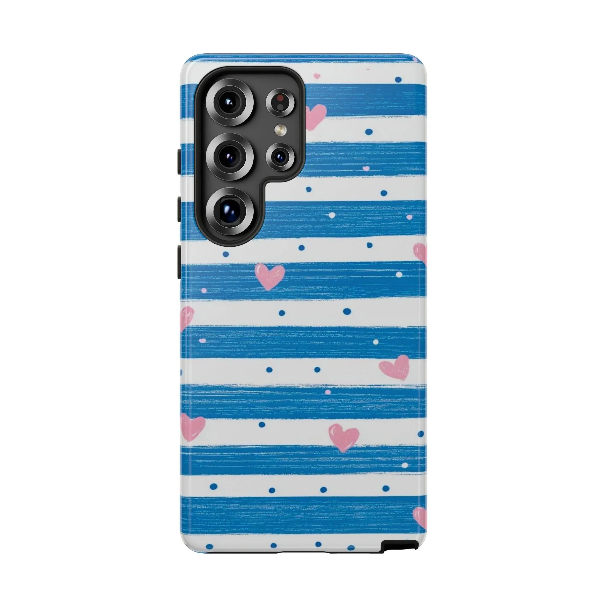 Striped Hearts | Tough Phone Case