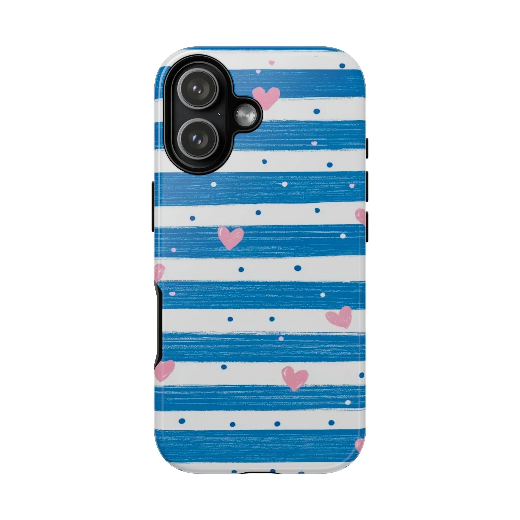 Striped Hearts | Tough Phone Case