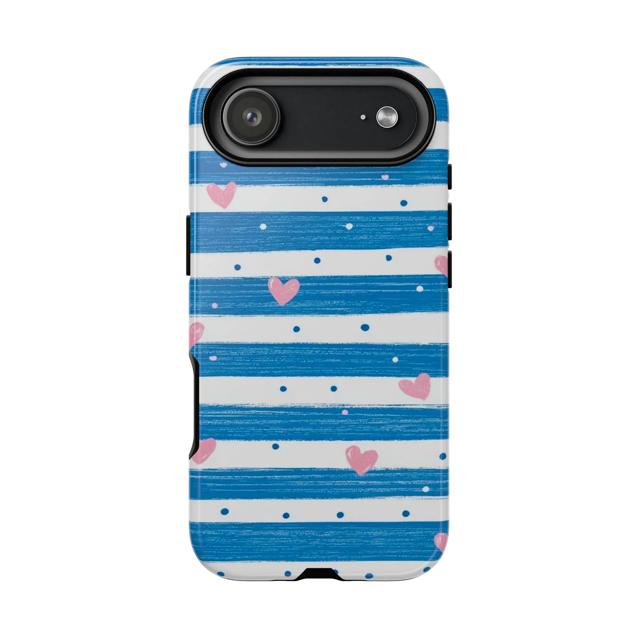 Striped Hearts | Tough Phone Case