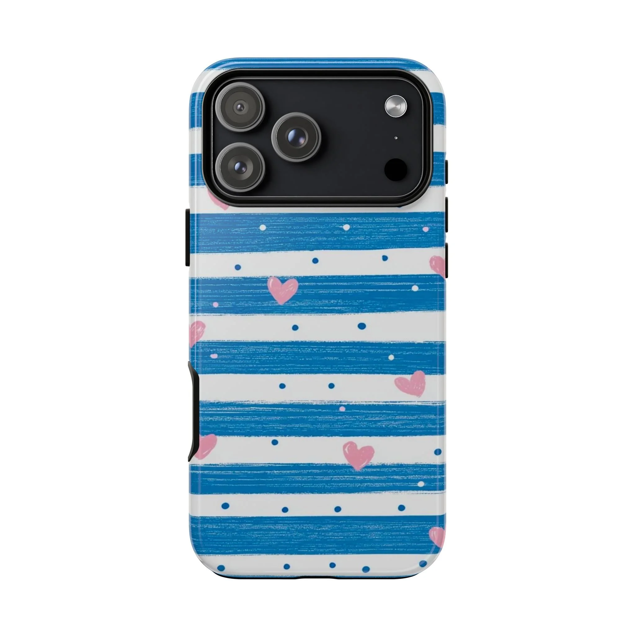 Striped Hearts | Tough Phone Case