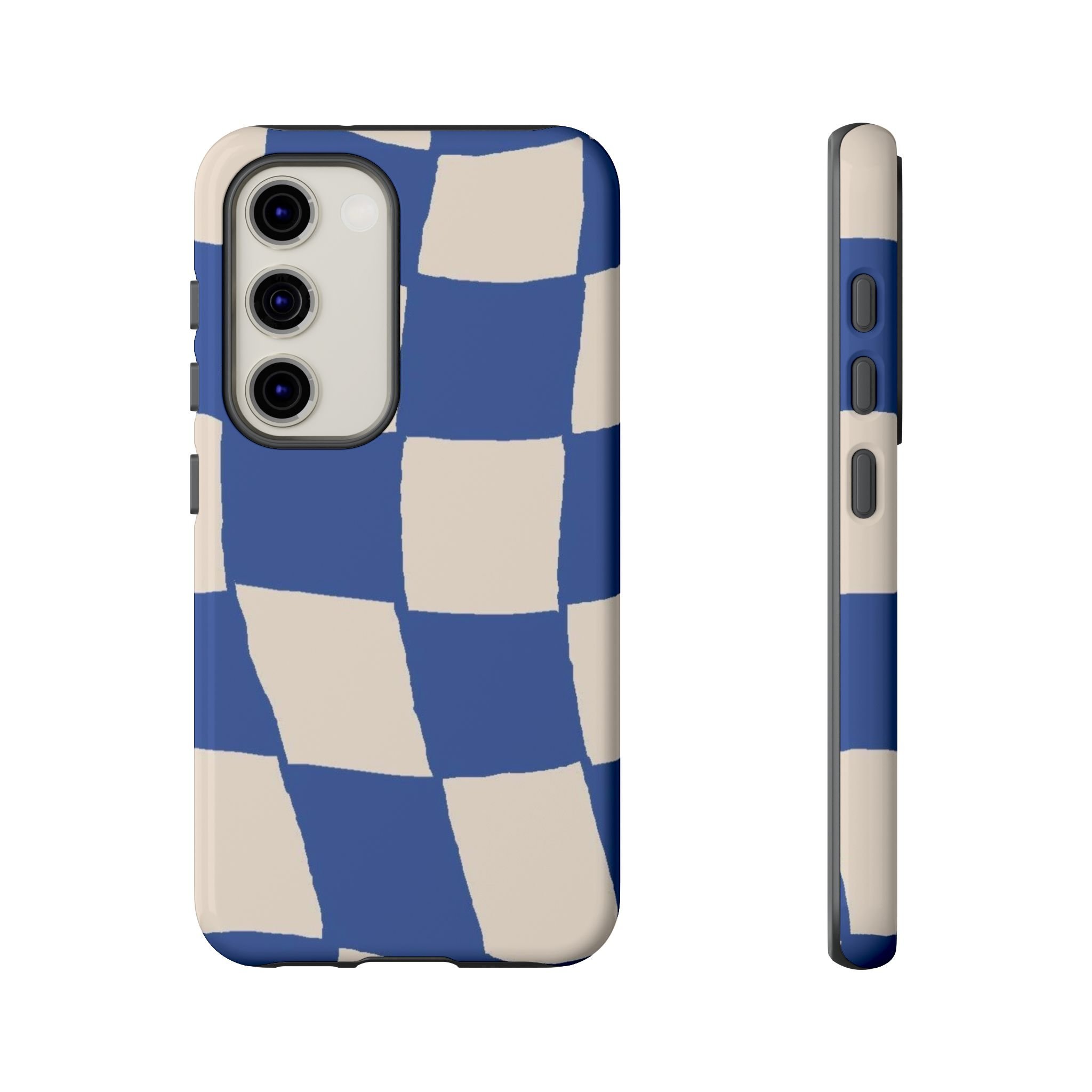 Blue Checkerboard | Tough Phone Case