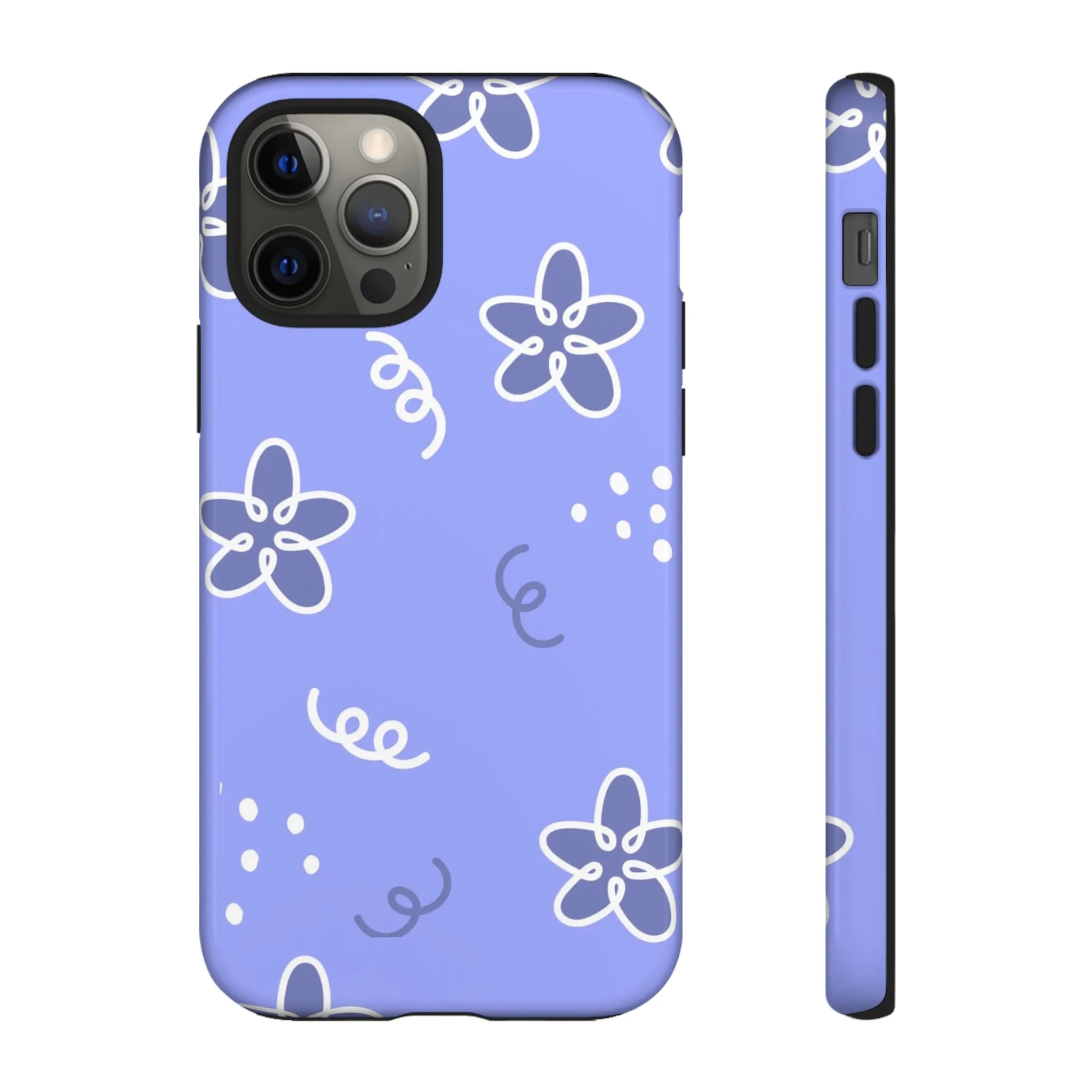 Purple Floral | Tough Phone Case