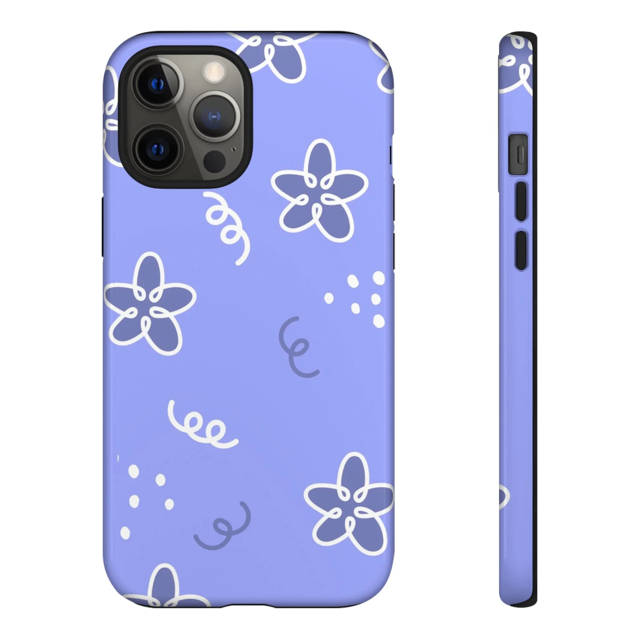 Purple Floral | Tough Phone Case