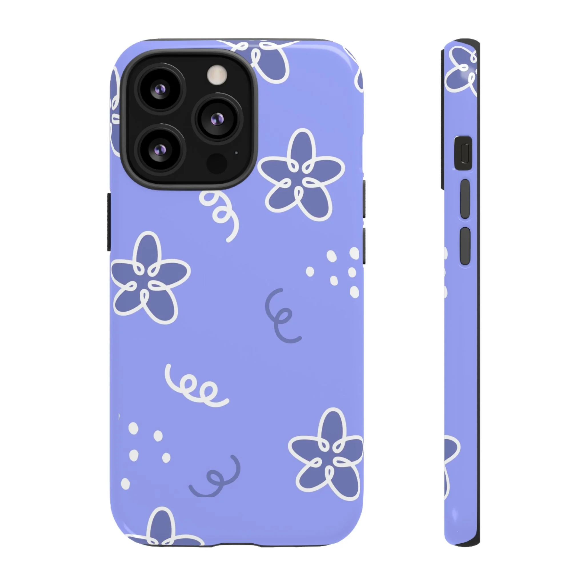 Purple Floral | Tough Phone Case