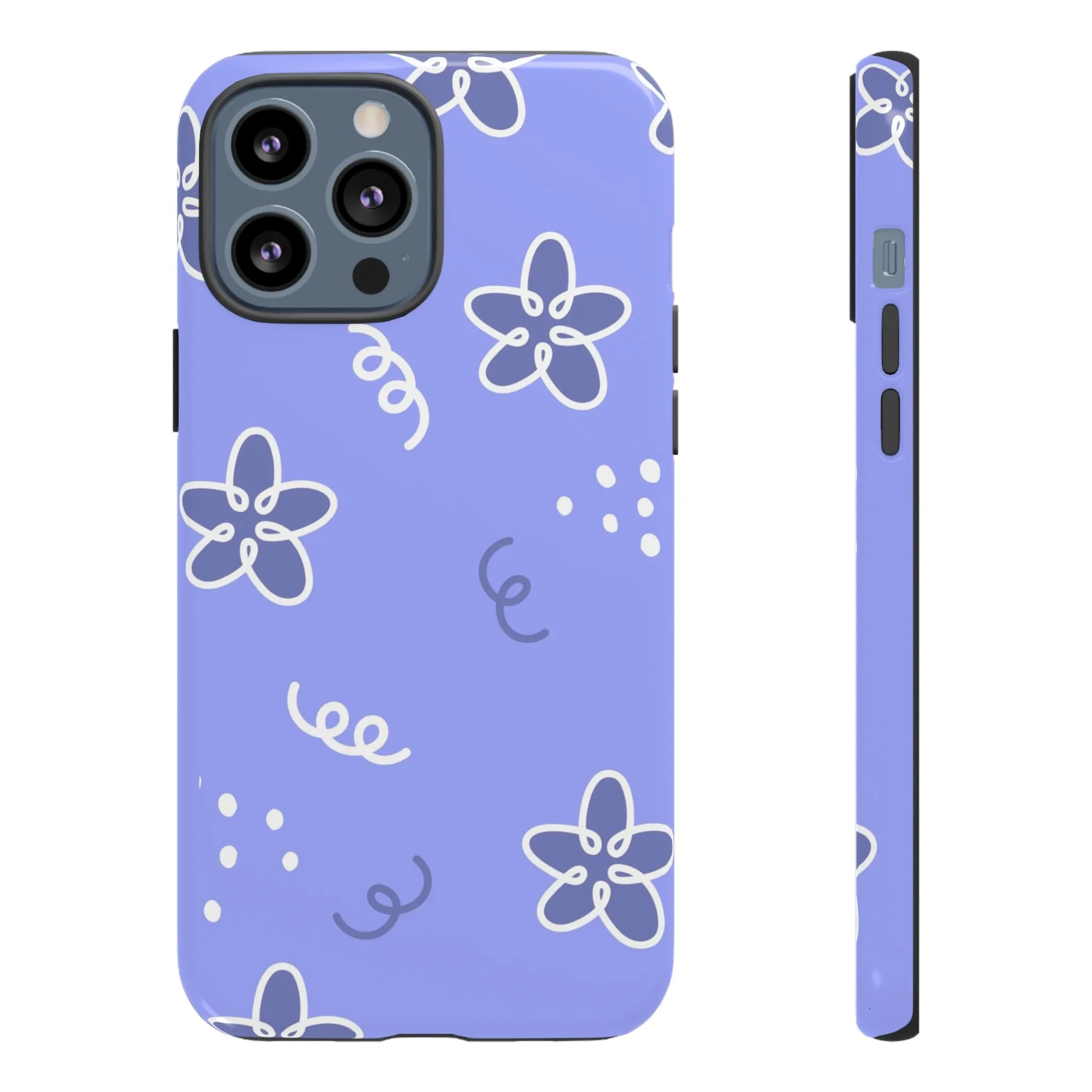 Purple Floral | Tough Phone Case