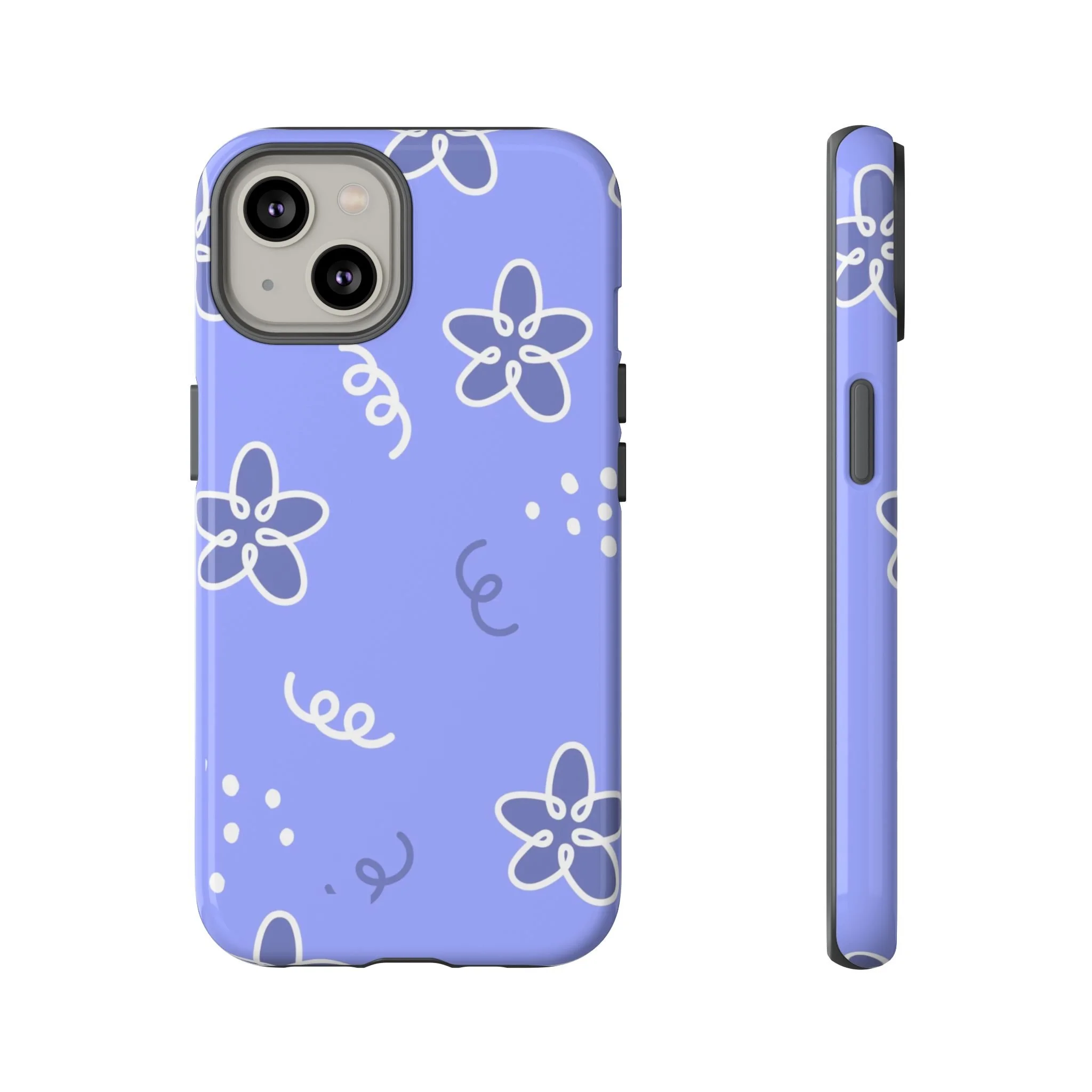 Purple Floral | Tough Phone Case