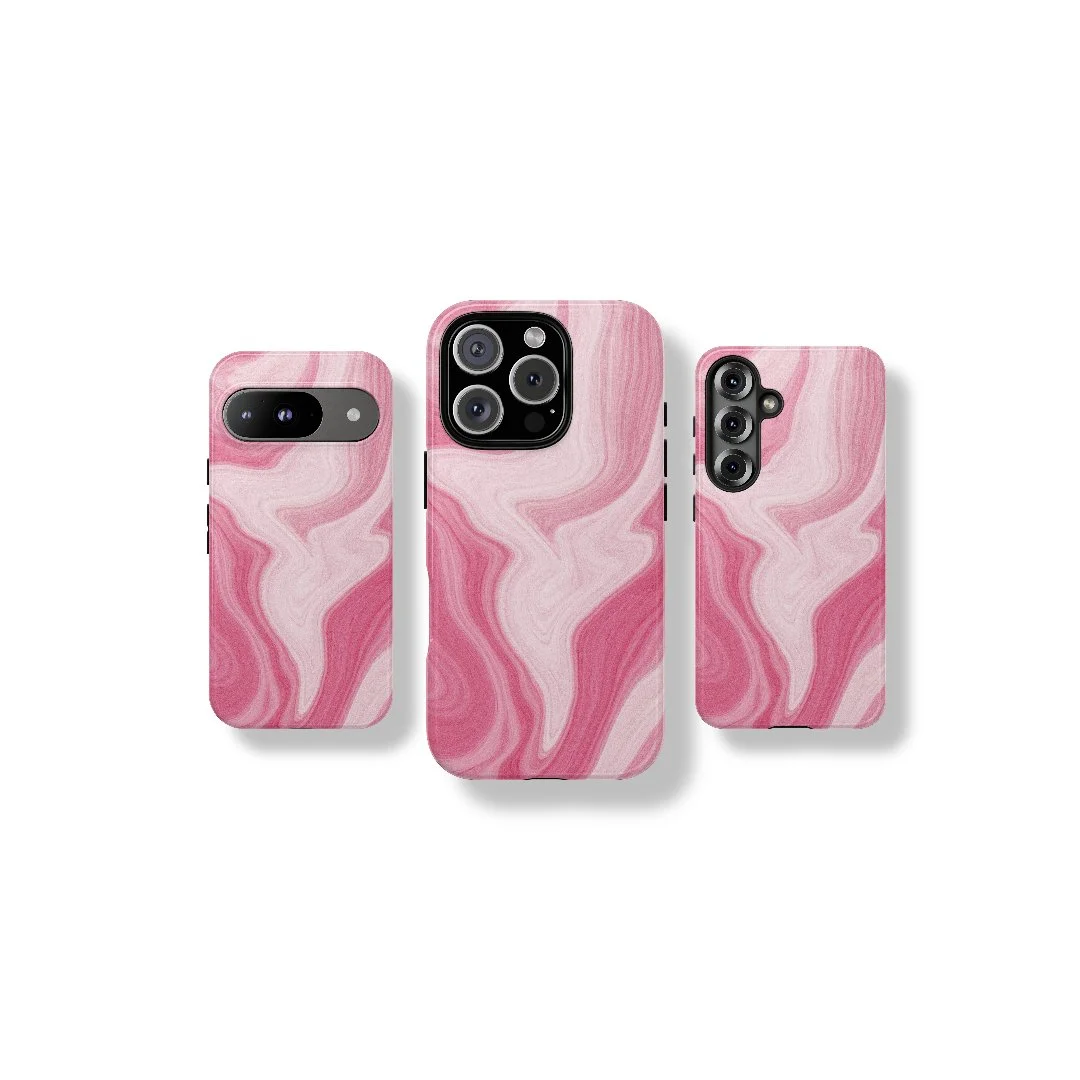 Pink Marble | Tough Phone Case