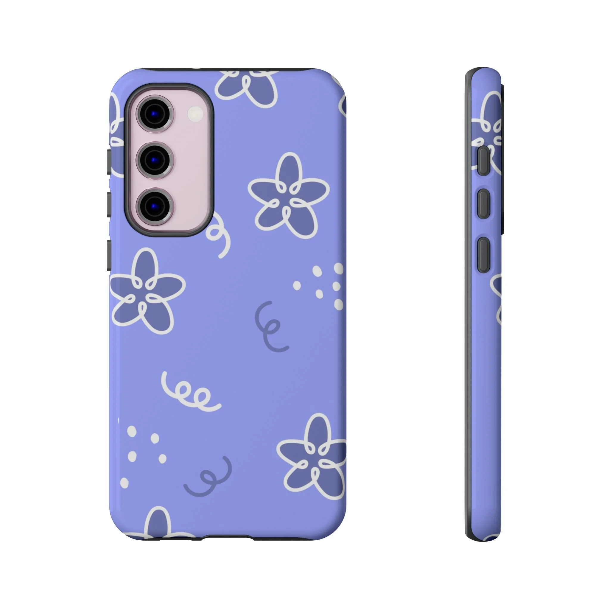 Purple Floral | Tough Phone Case