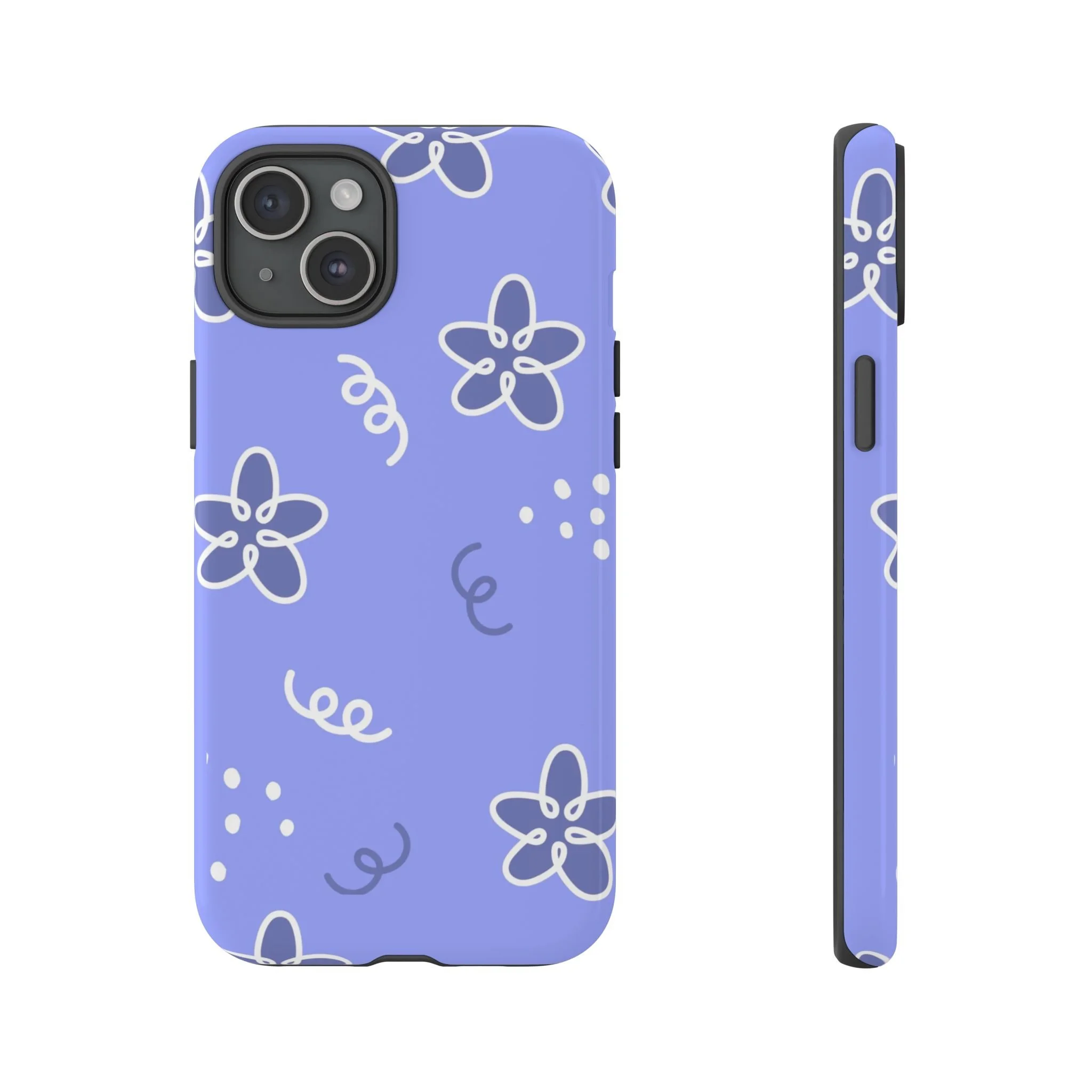Purple Floral | Tough Phone Case