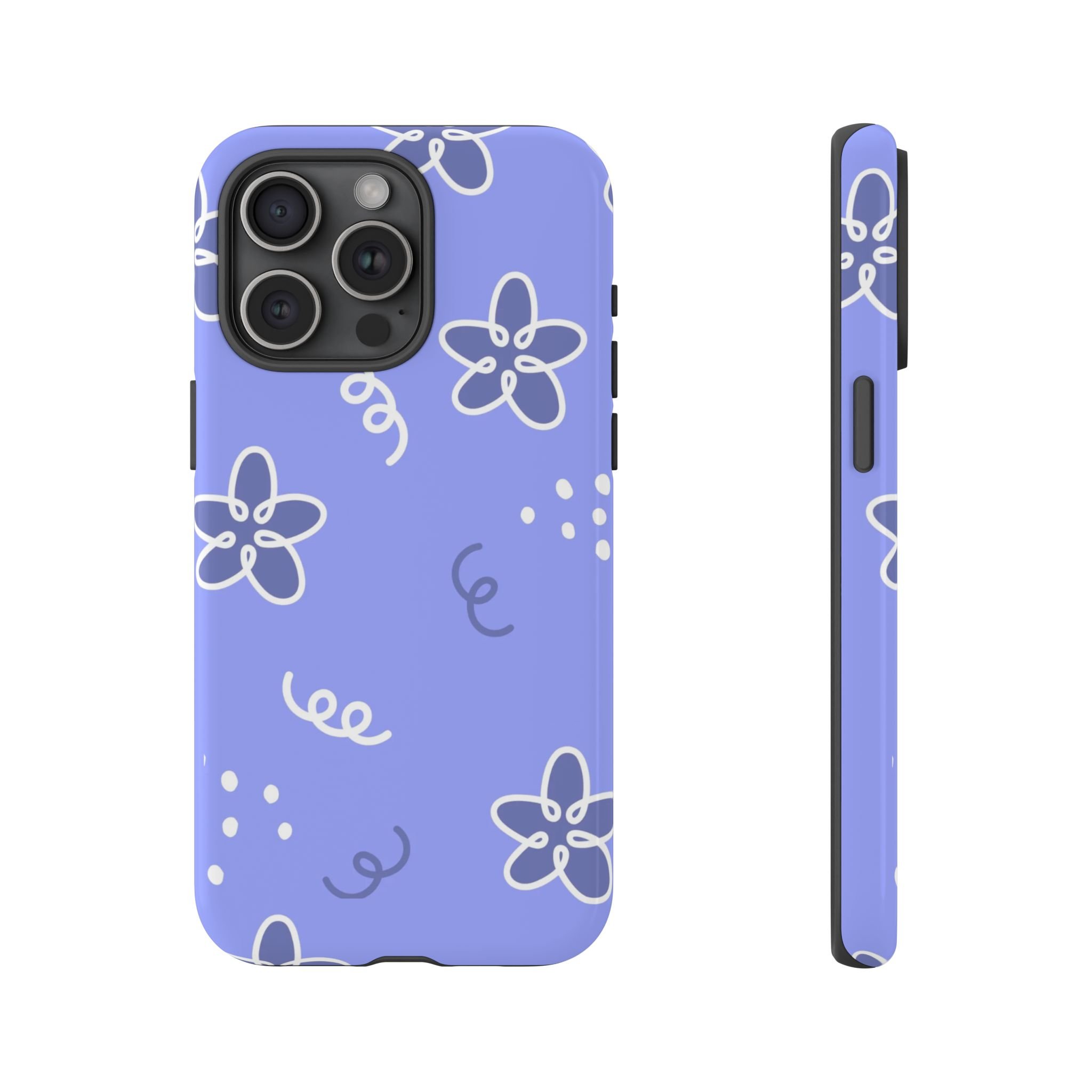 Purple Floral | Tough Phone Case