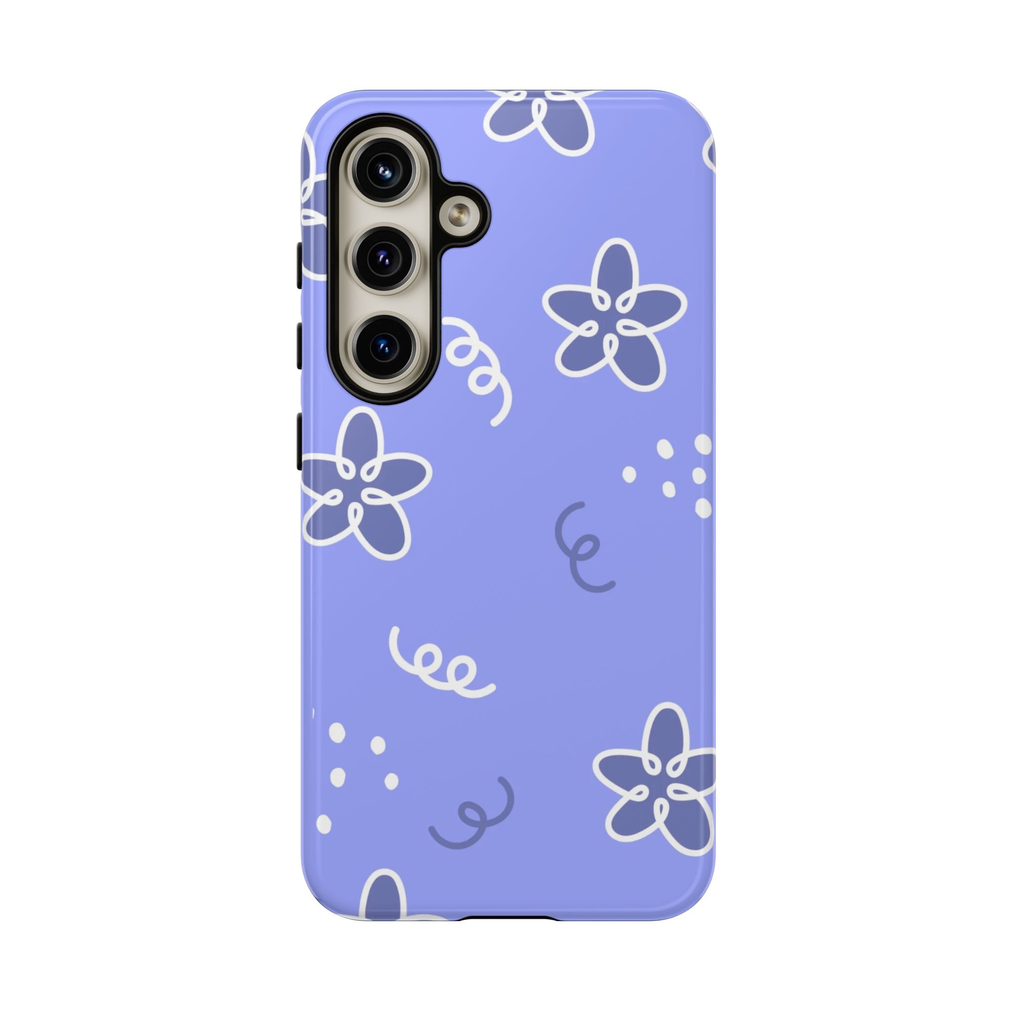 Purple Floral | Tough Phone Case