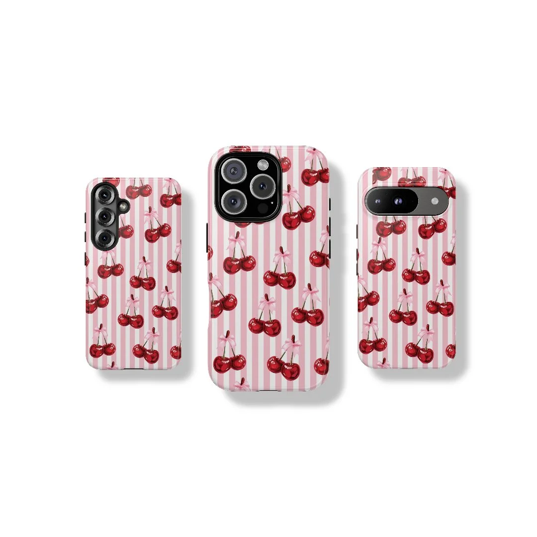 Cherry Pattern | Tough Phone Case