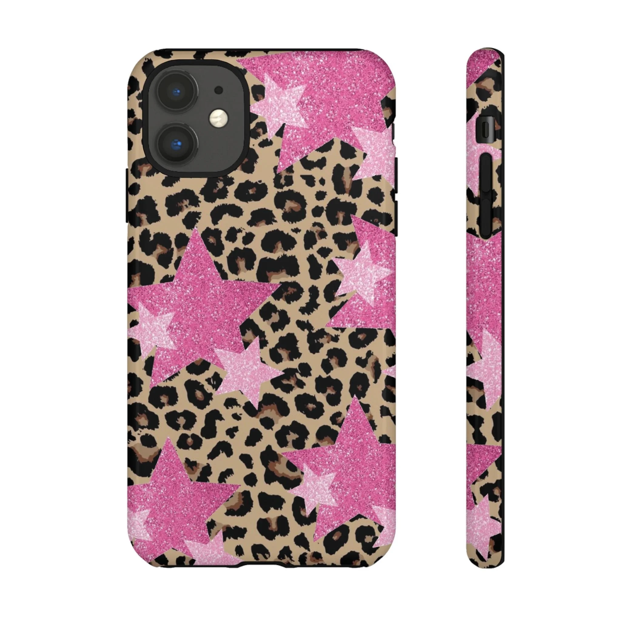 Pink Cheetah Stars | Tough Phone Case