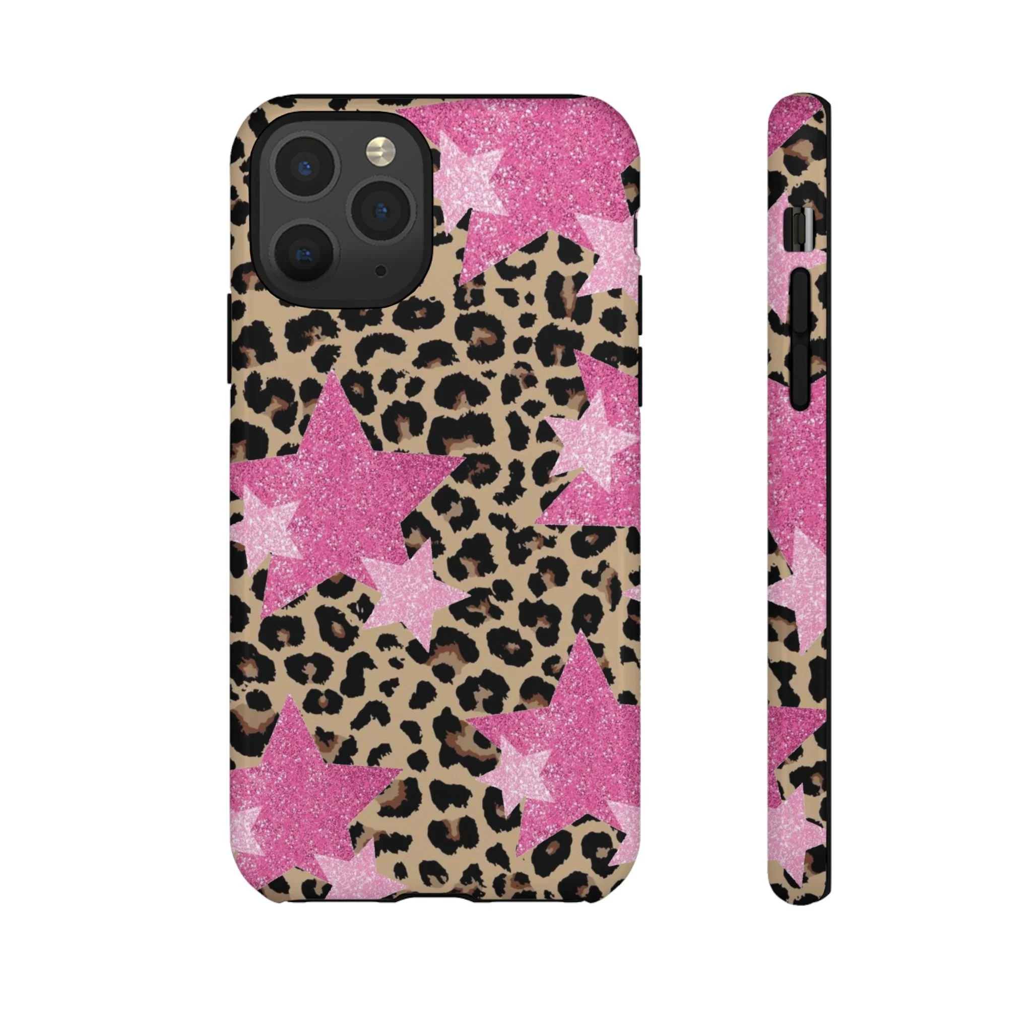 Pink Cheetah Stars | Tough Phone Case