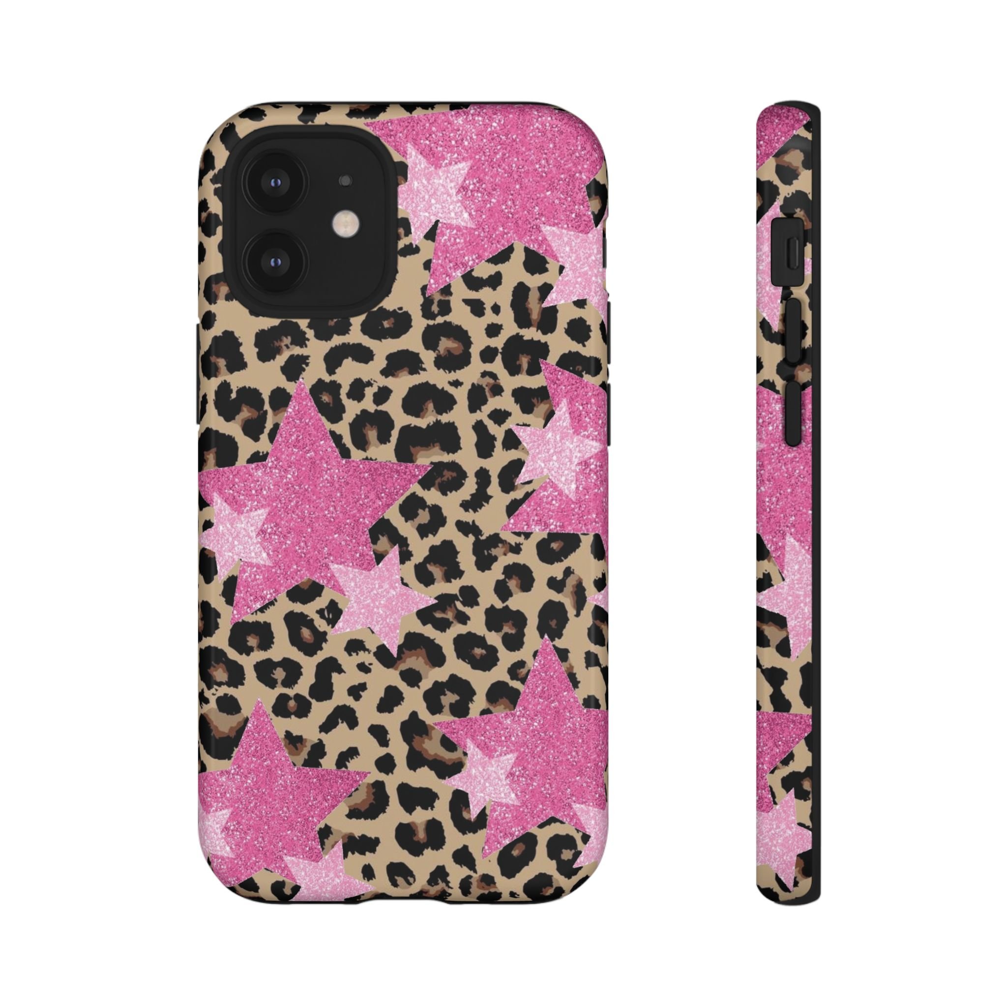 Pink Cheetah Stars | Tough Phone Case