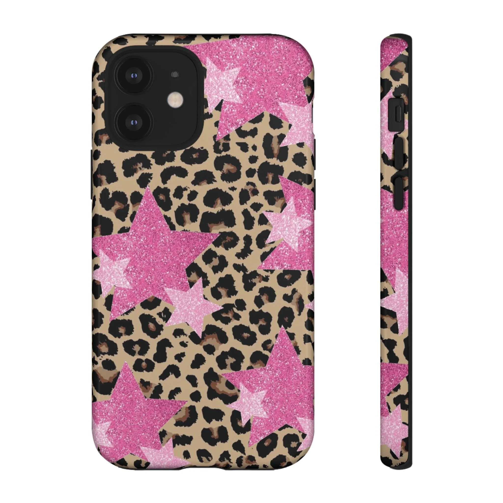 Pink Cheetah Stars | Tough Phone Case