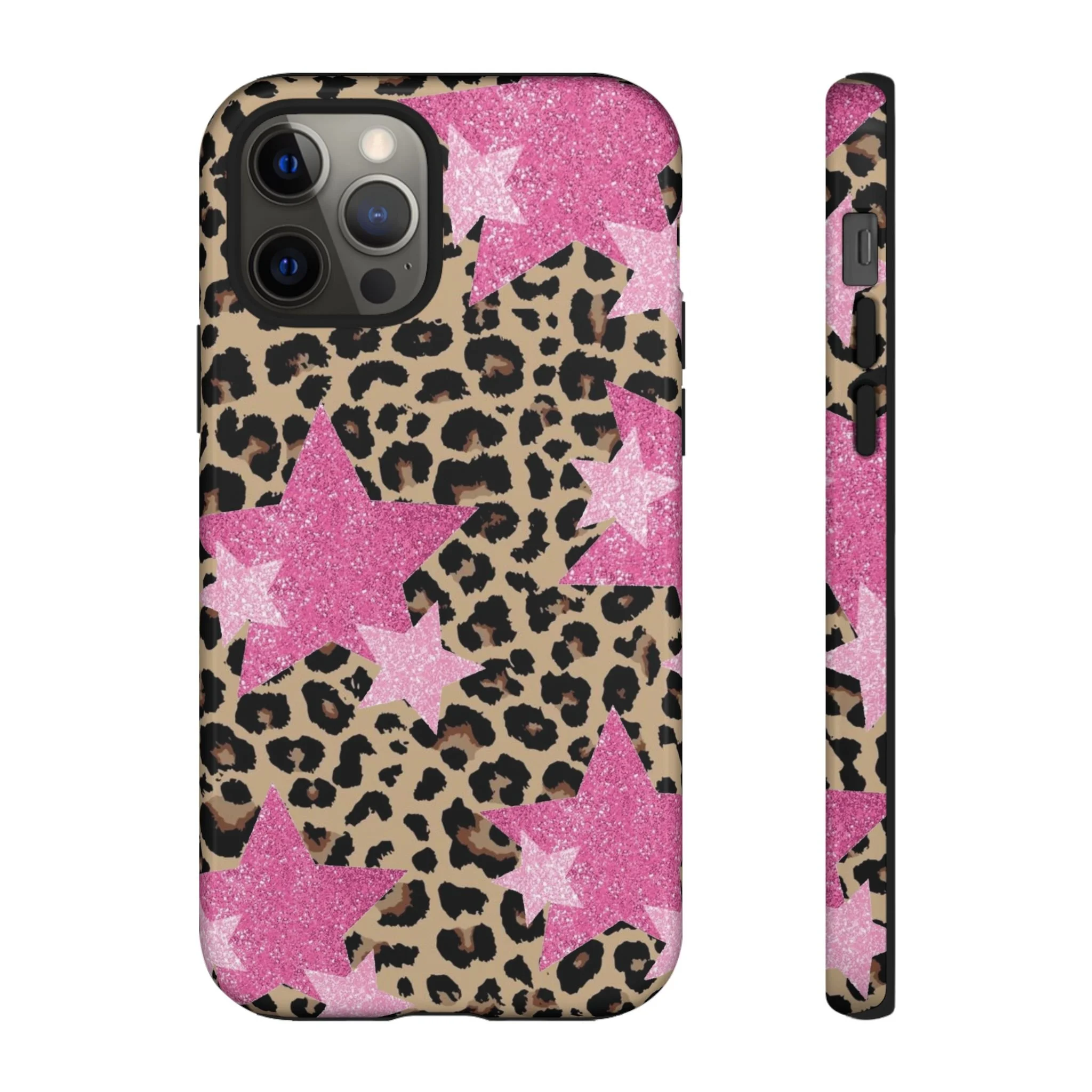 Pink Cheetah Stars | Tough Phone Case