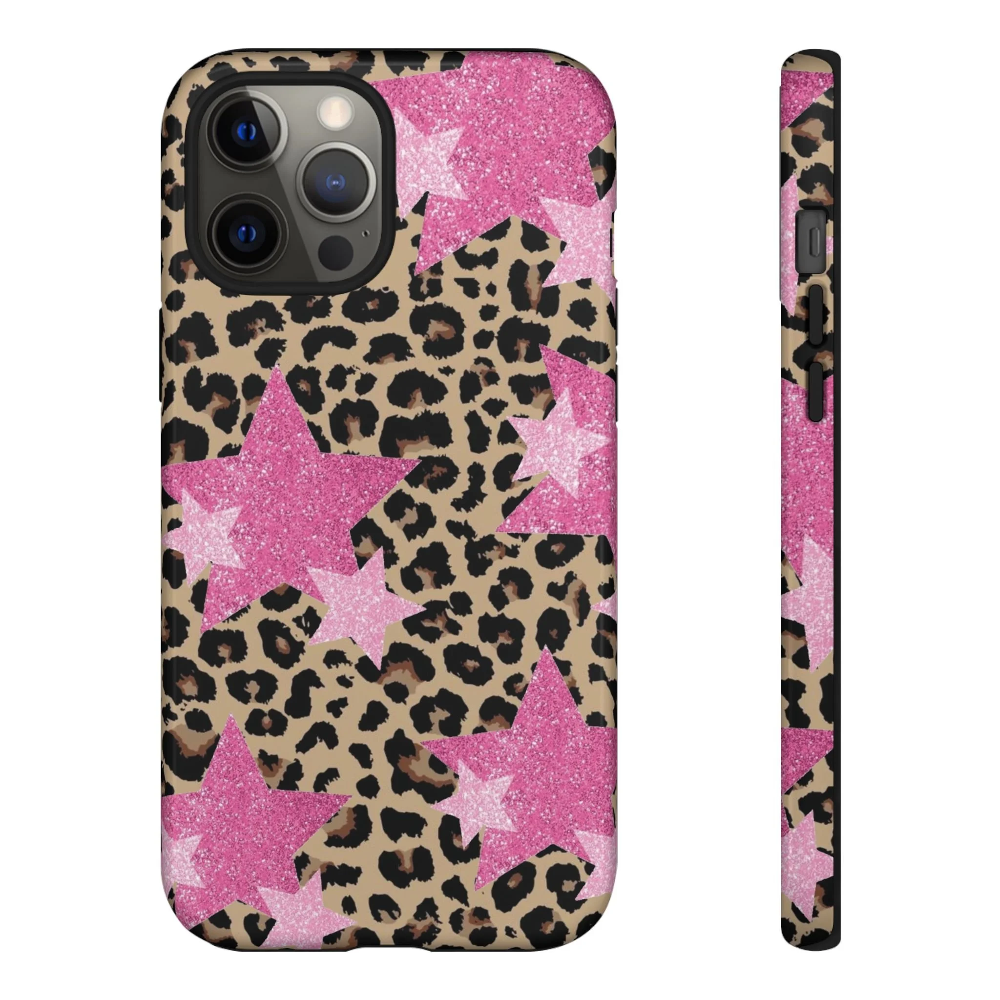 Pink Cheetah Stars | Tough Phone Case