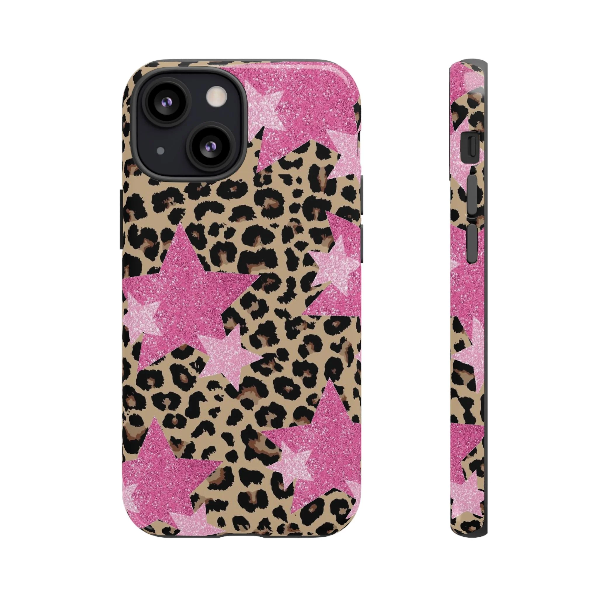 Pink Cheetah Stars | Tough Phone Case
