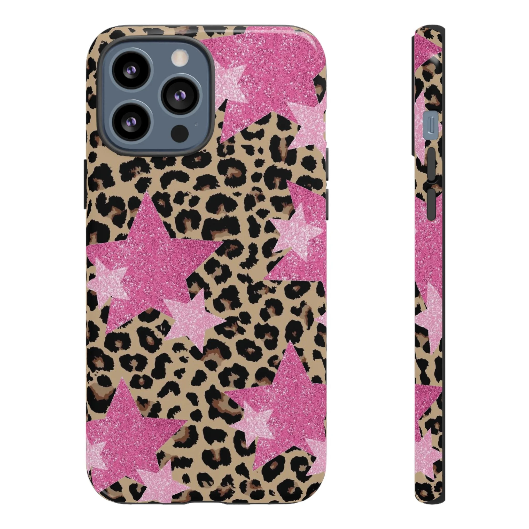 Pink Cheetah Stars | Tough Phone Case