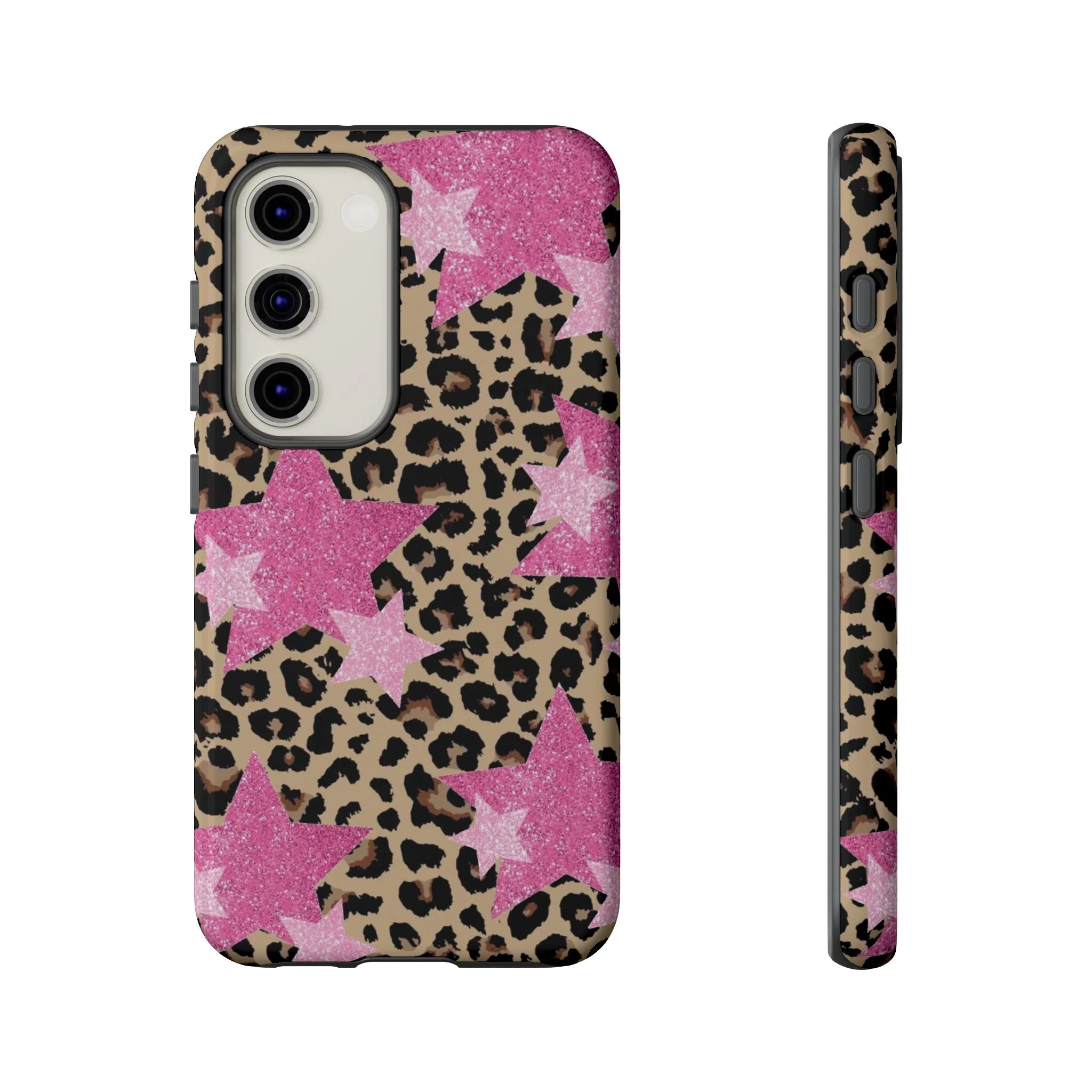 Pink Cheetah Stars | Tough Phone Case