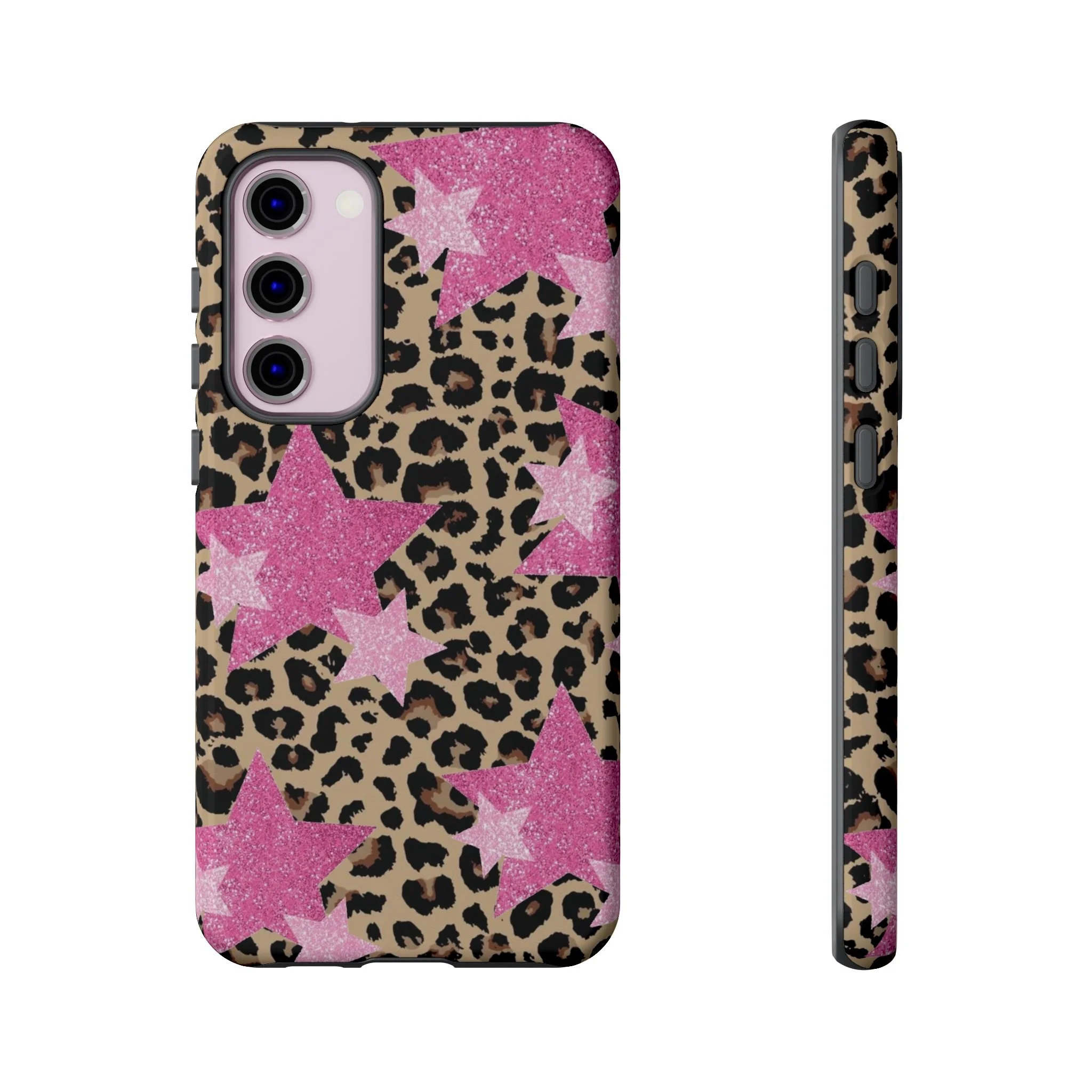 Pink Cheetah Stars | Tough Phone Case