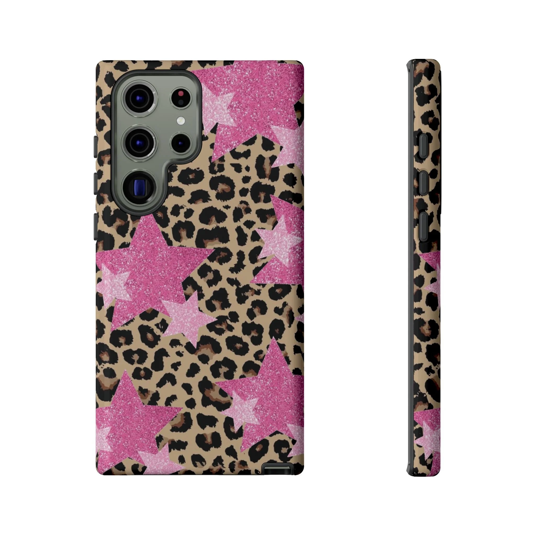 Pink Cheetah Stars | Tough Phone Case