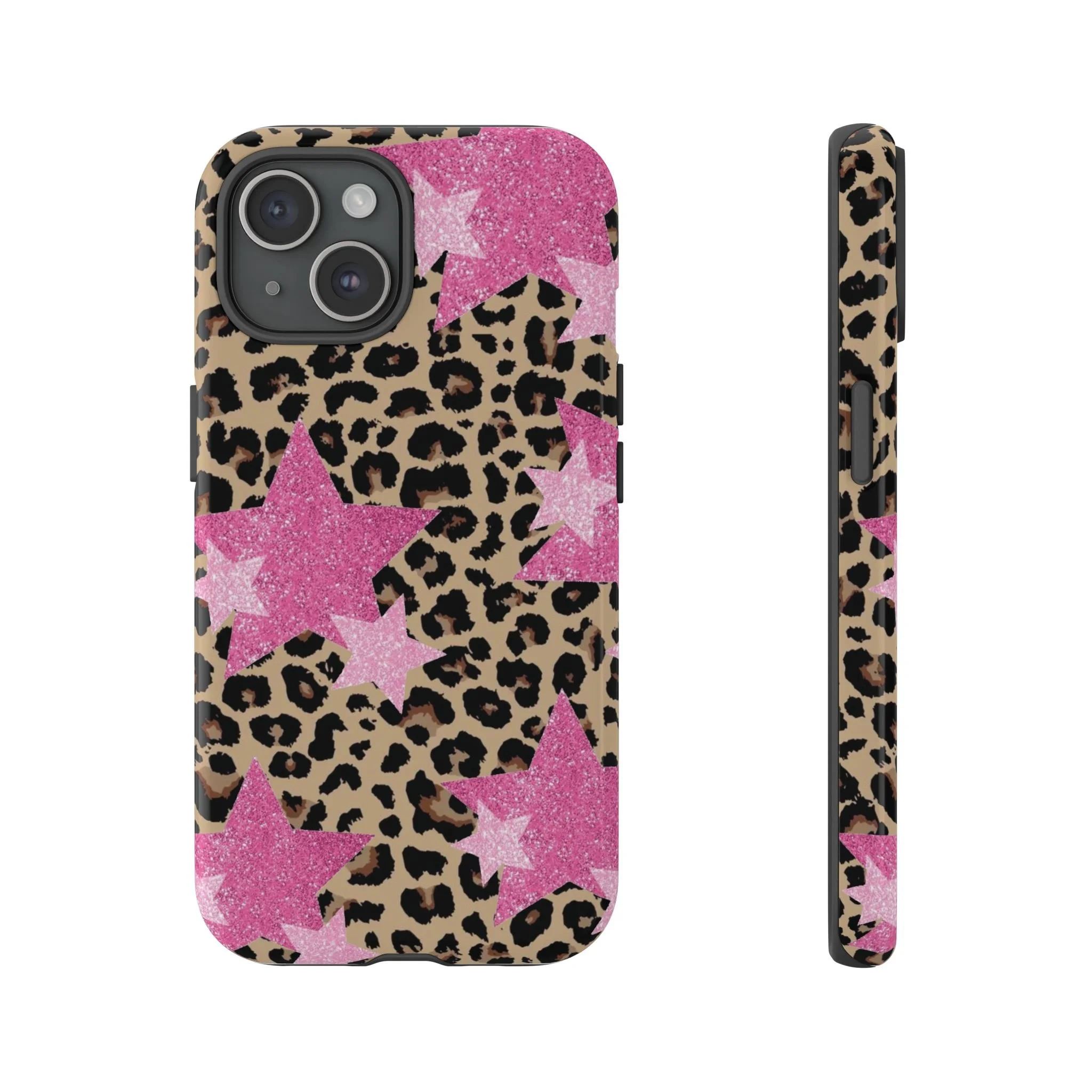Pink Cheetah Stars | Tough Phone Case