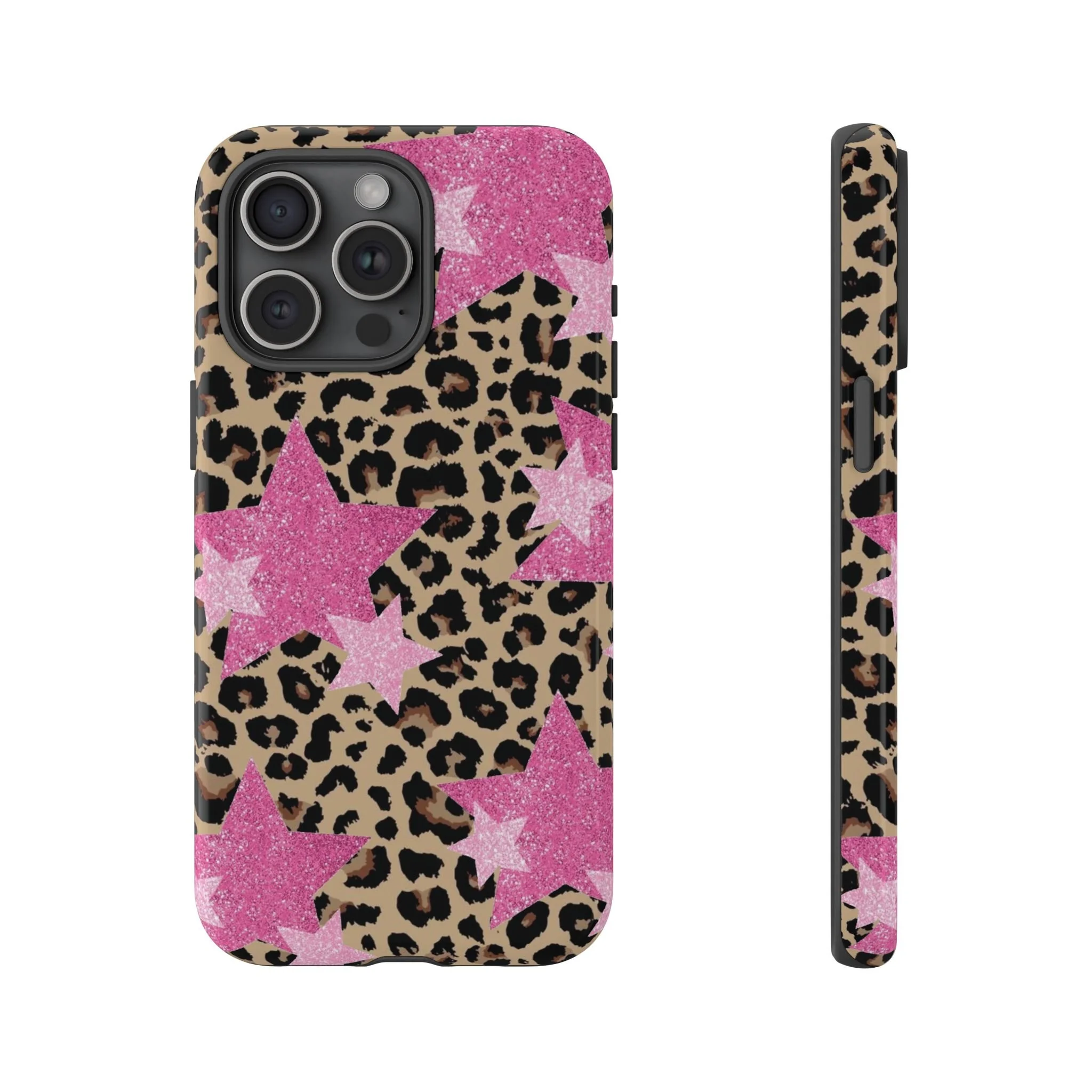 Pink Cheetah Stars | Tough Phone Case