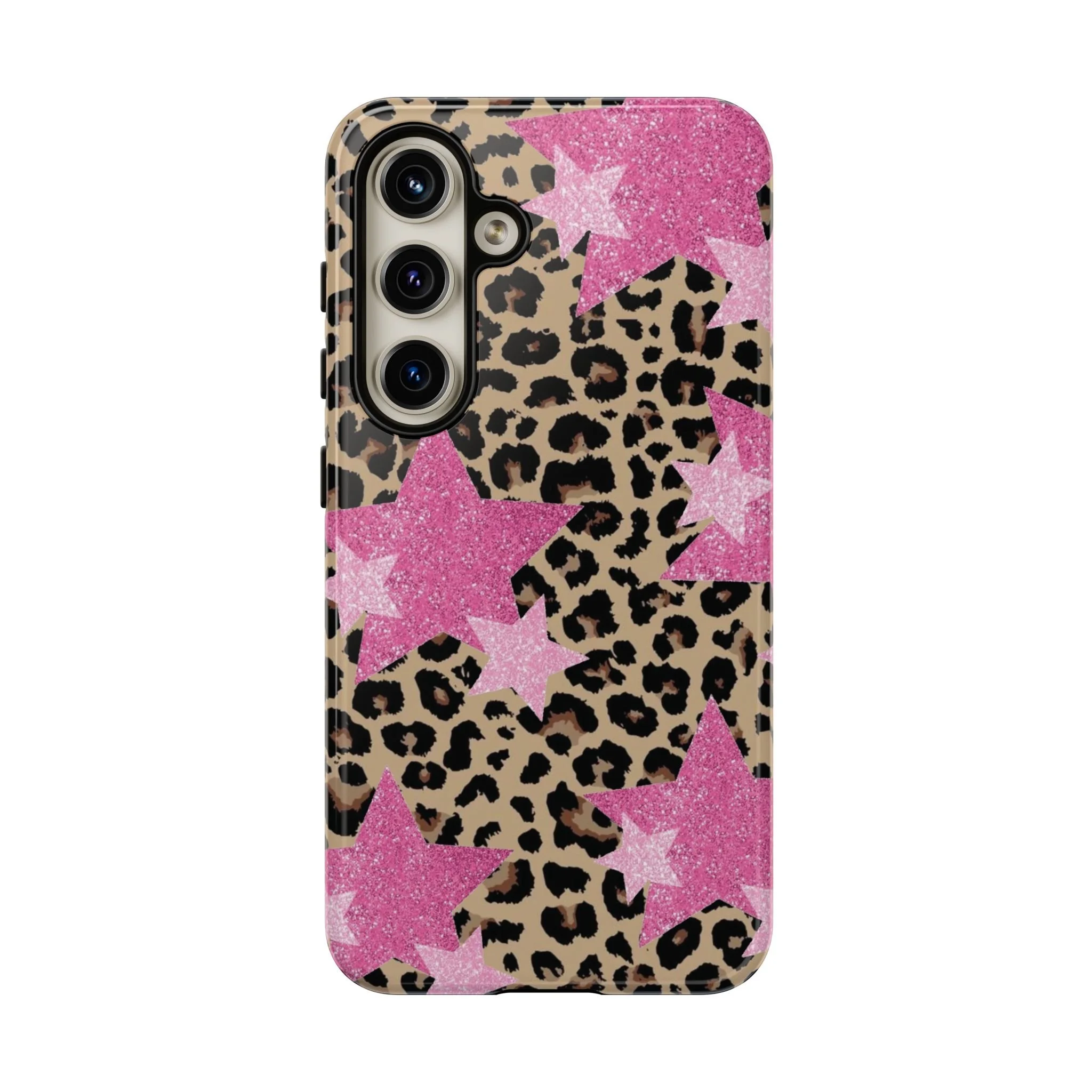 Pink Cheetah Stars | Tough Phone Case