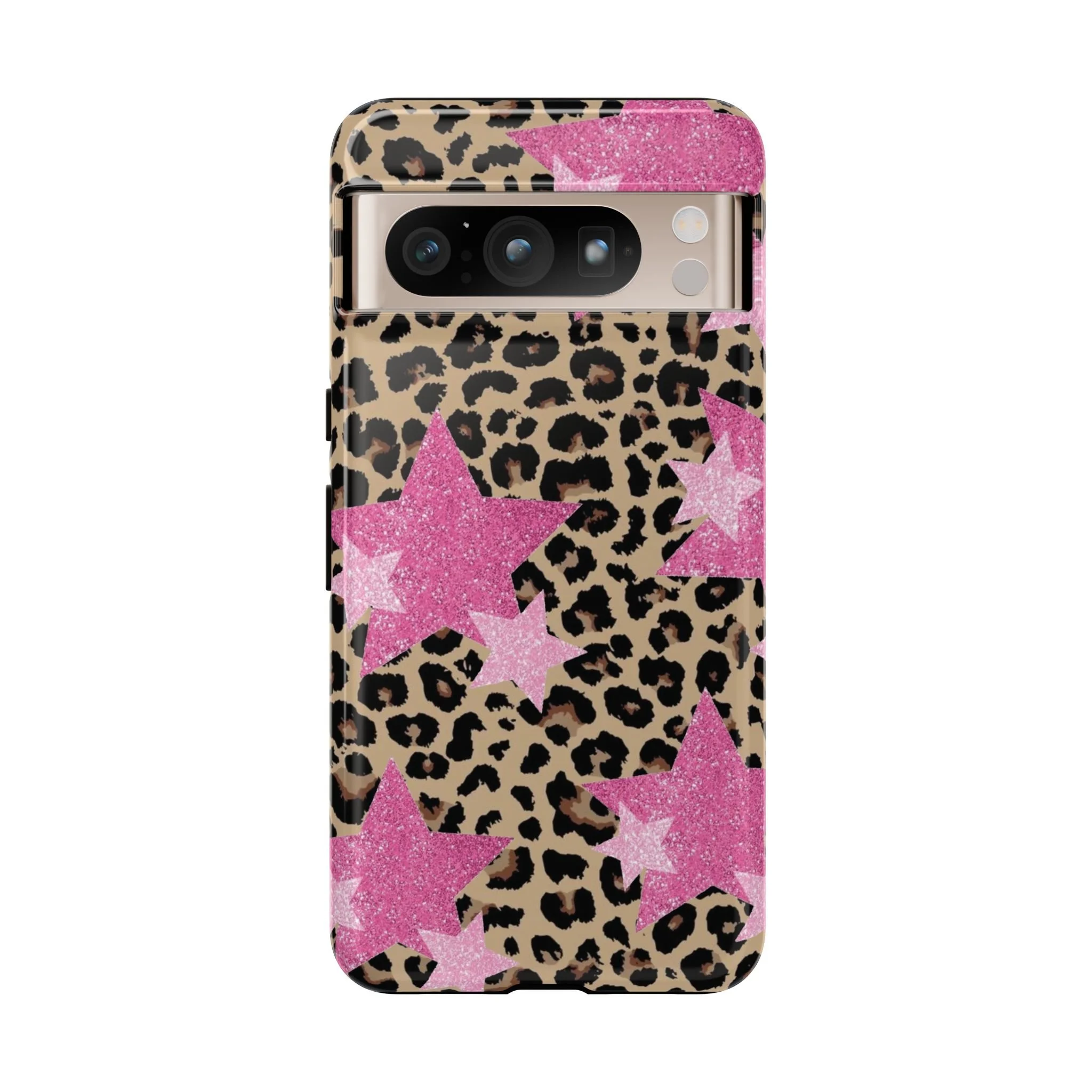 Pink Cheetah Stars | Tough Phone Case