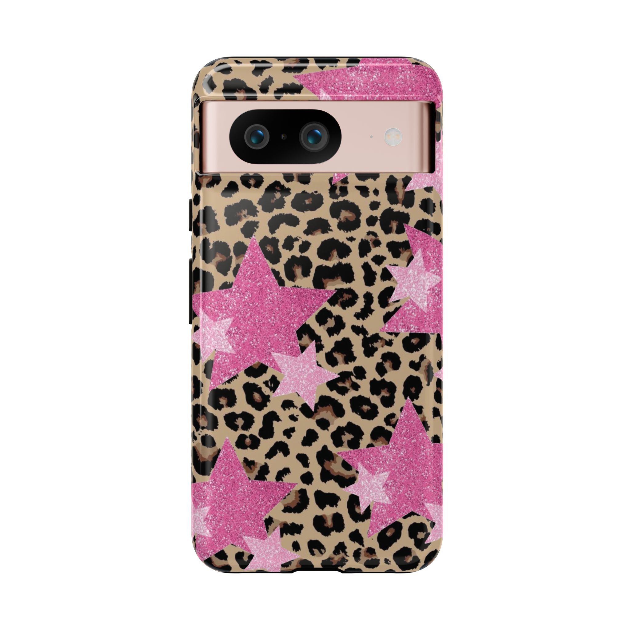 Pink Cheetah Stars | Tough Phone Case