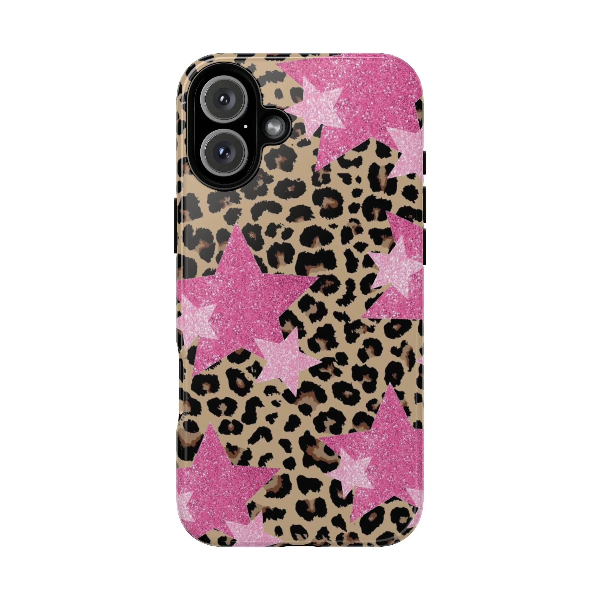 Pink Cheetah Stars | Tough Phone Case