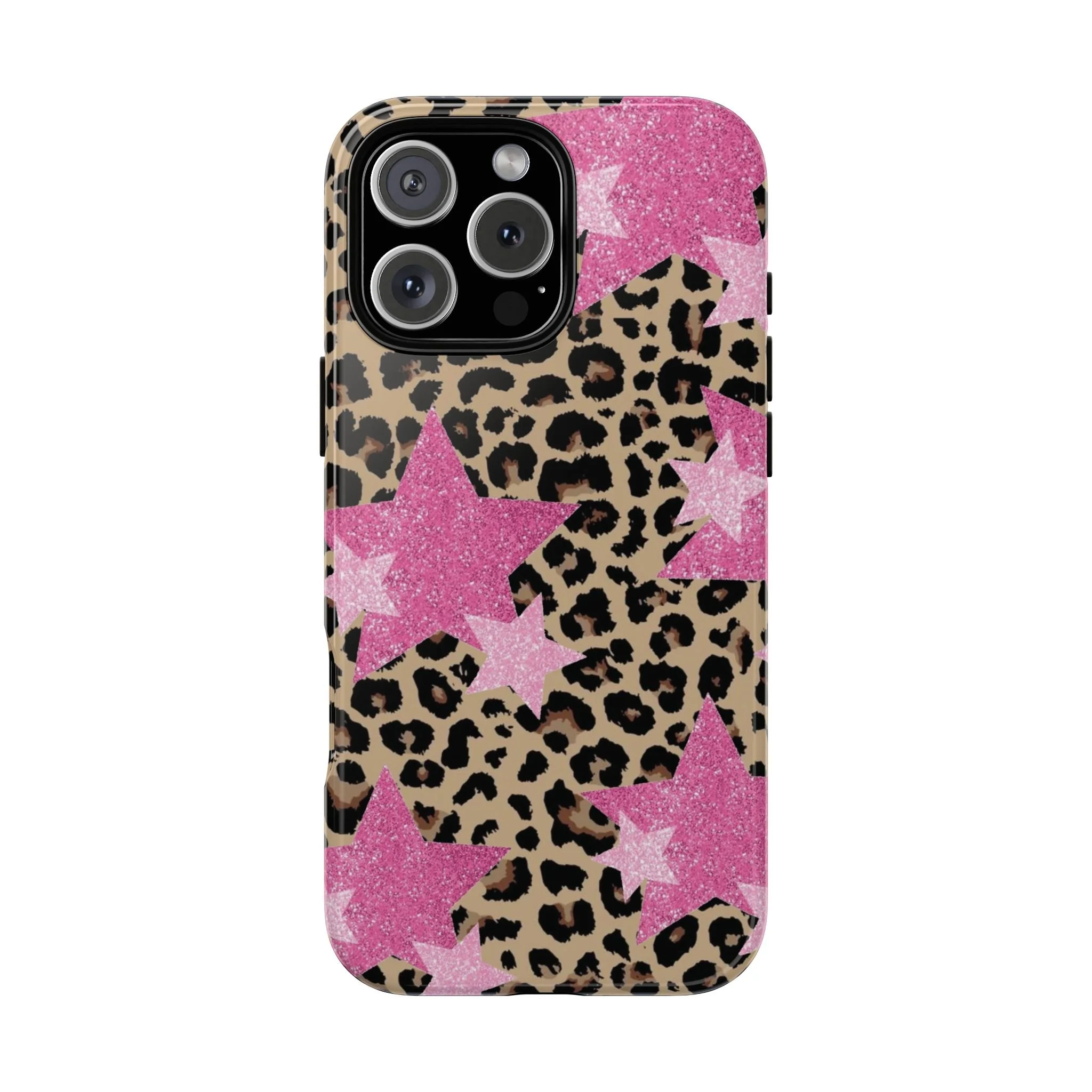Pink Cheetah Stars | Tough Phone Case
